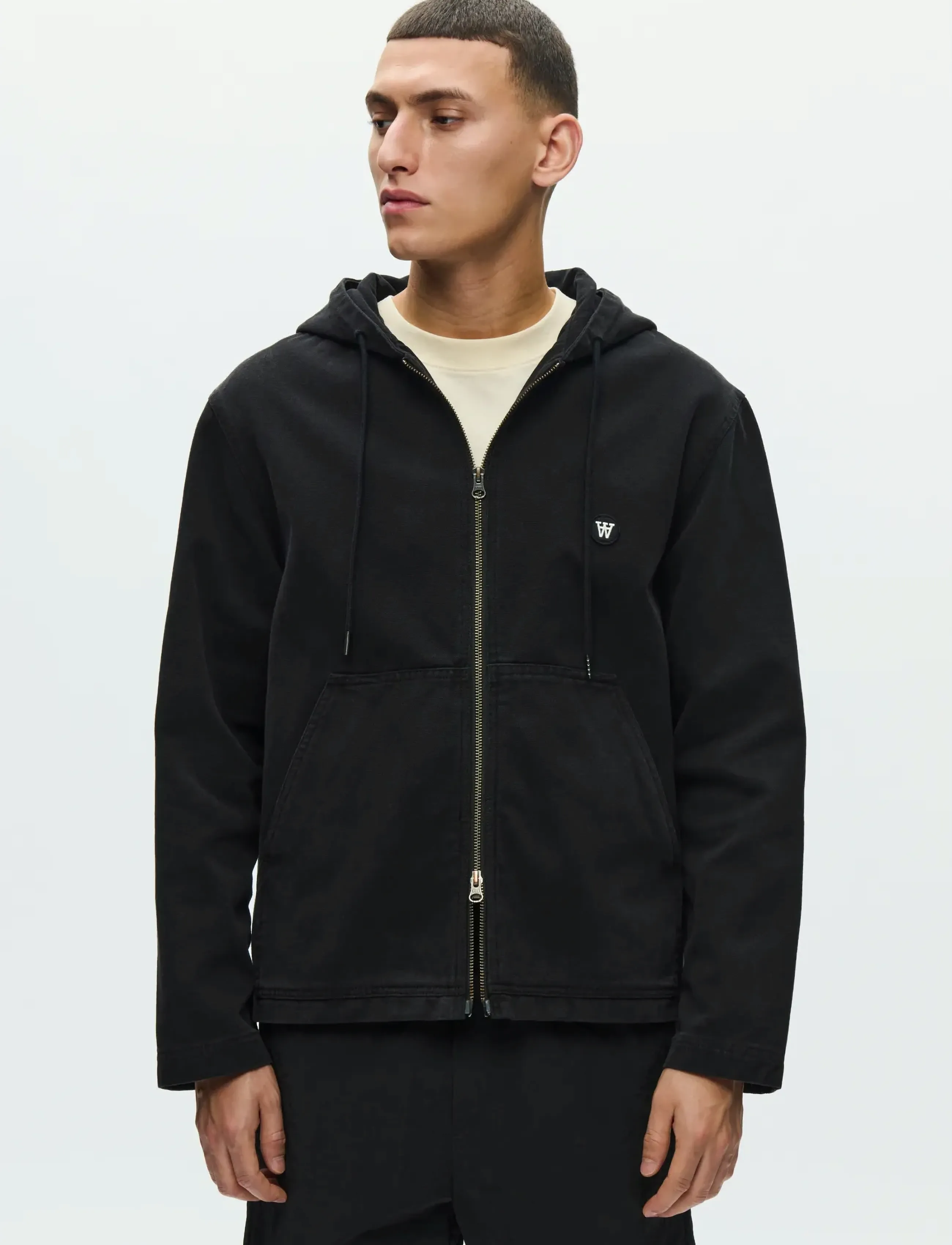 WOOD WOOD Wwpalle Jacket 25400, M, Black, Jakker > Lette Jakker, Herre