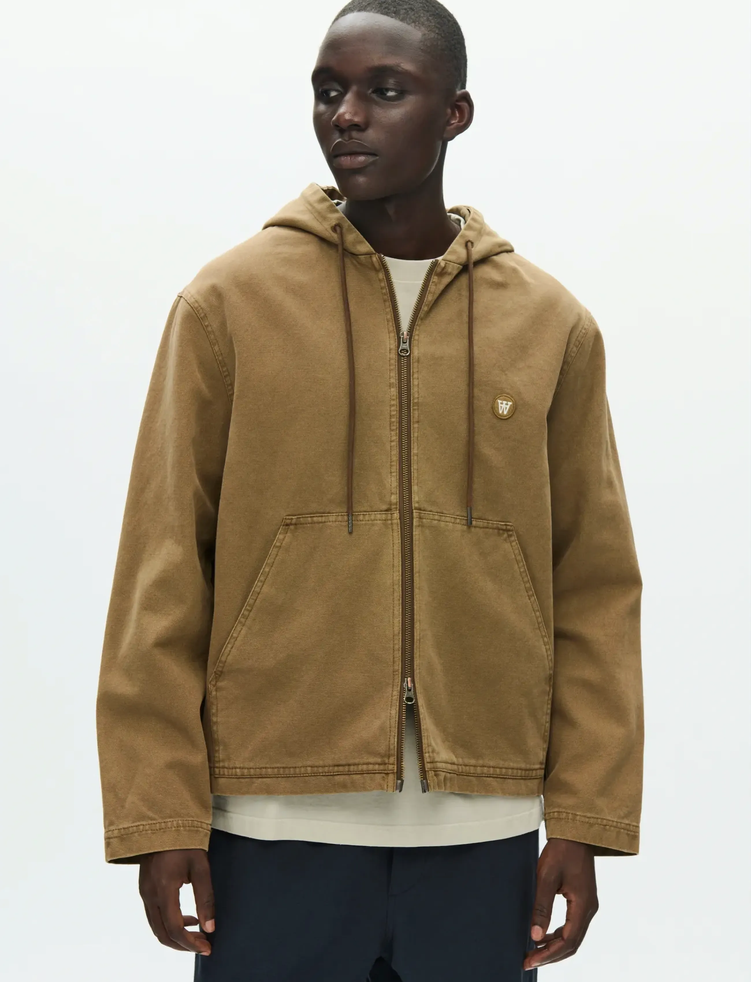WOOD WOOD Wwpalle Jacket 25400, S, Brown, Jakker > Lette Jakker, Herre