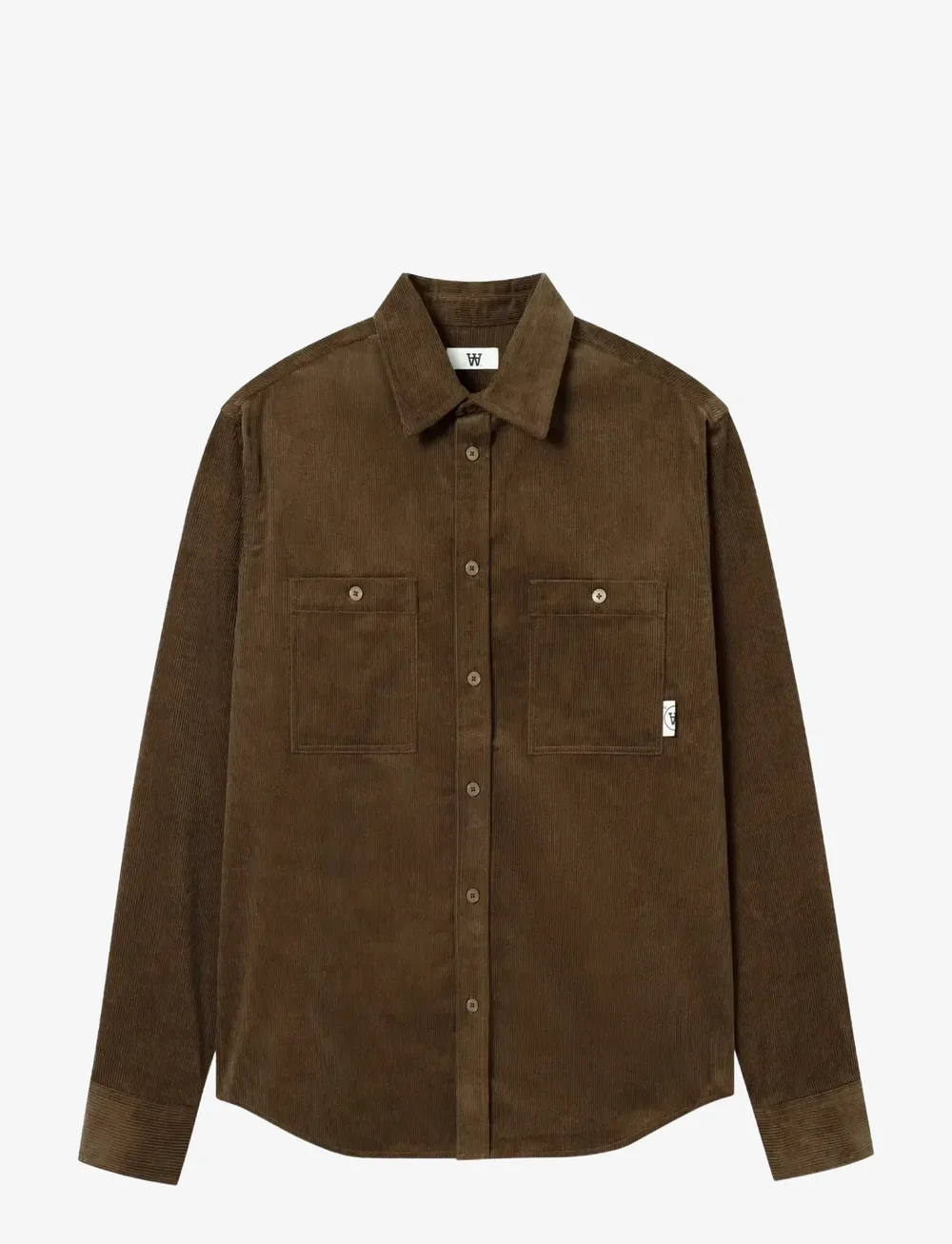 WOOD WOOD - WWCooper overshirt 25258 - fløjlsskjorter - desert palm - 1