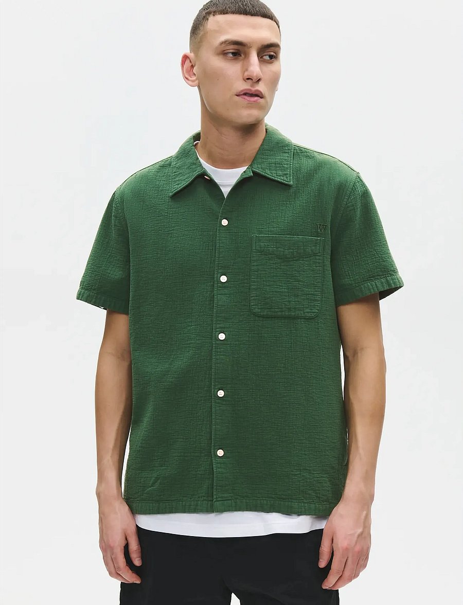 WOOD WOOD - WWAdrian SS shirt 25426 - kurzarmhemden - eden - 0