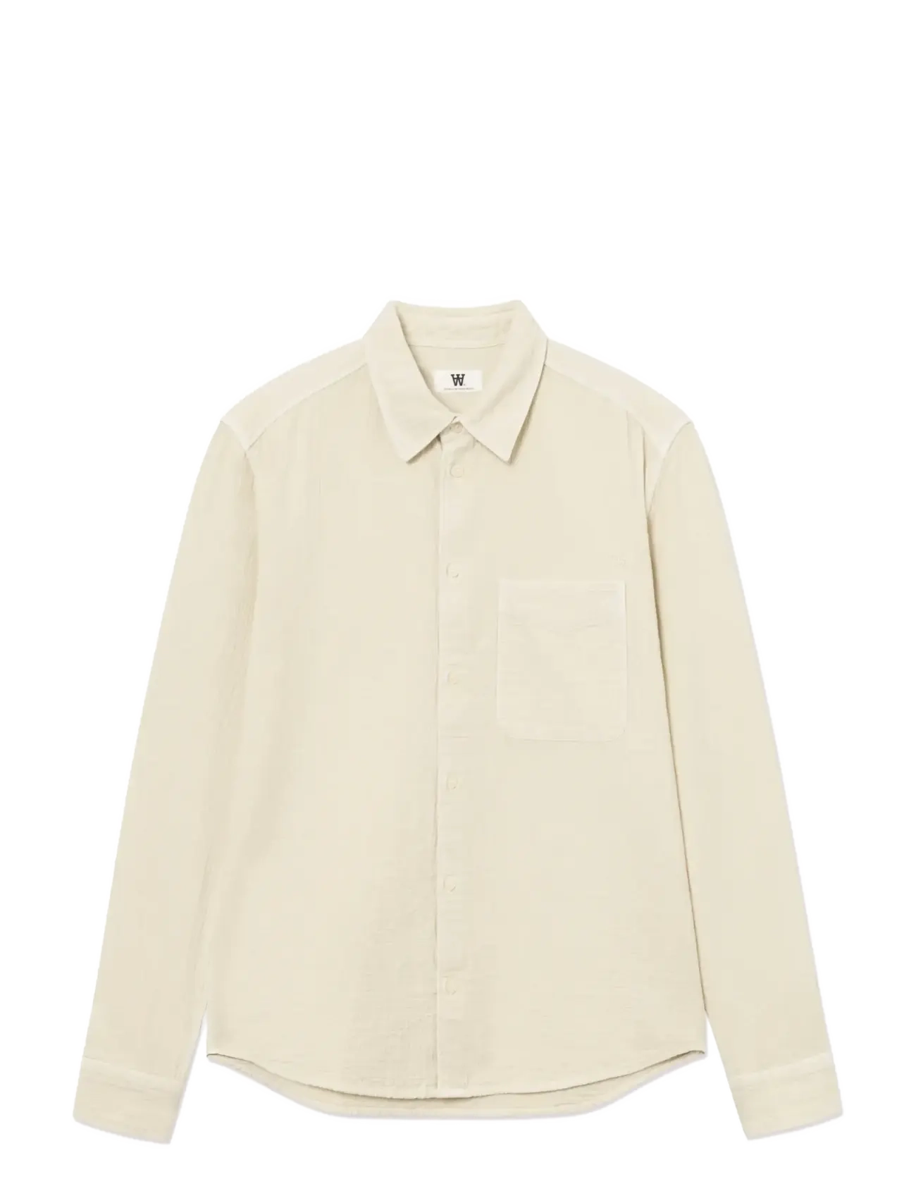 WOOD WOOD Wwadrian Shirt 25426 Cream - L - Herren
