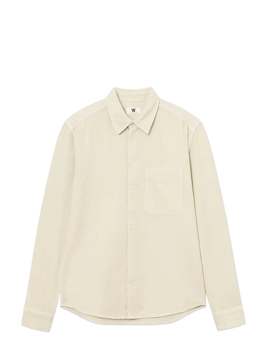 WOOD WOOD - WWAdrian shirt 25426 - casual skjorter - silver birch - 1