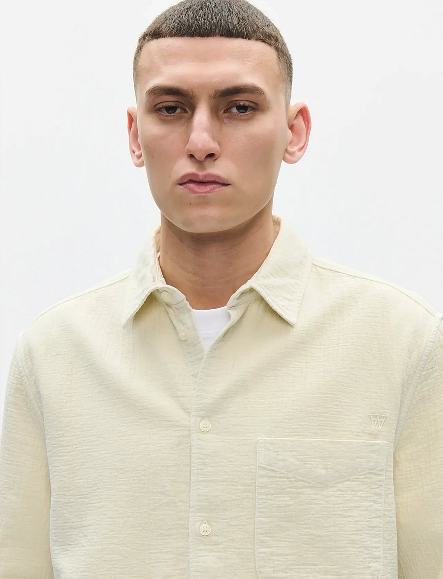 WOOD WOOD - WWAdrian shirt 25426 - casual skjorter - silver birch - 3