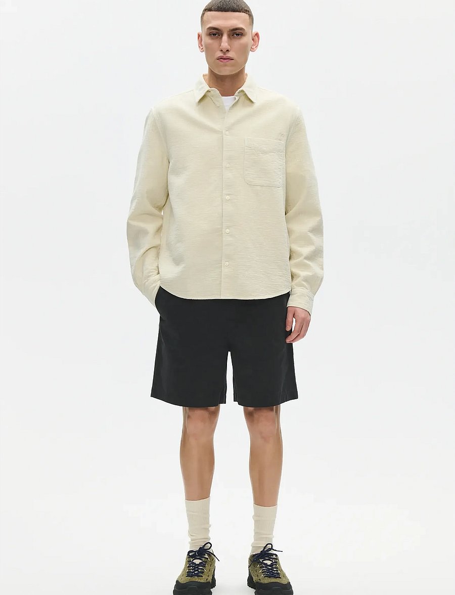 WOOD WOOD - WWAdrian shirt 25426 - casual skjorter - silver birch - 4