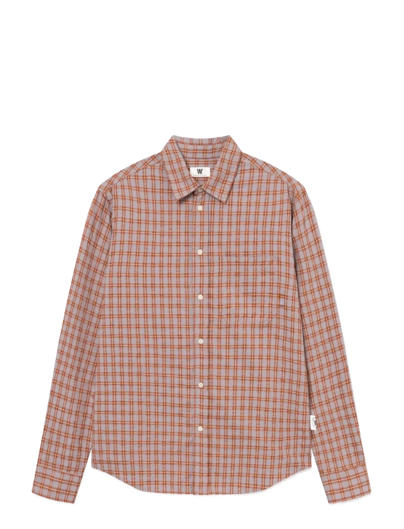 WOOD WOOD - WWCooper shirt 25425 - ternede skjorter - ginger bread check - 1