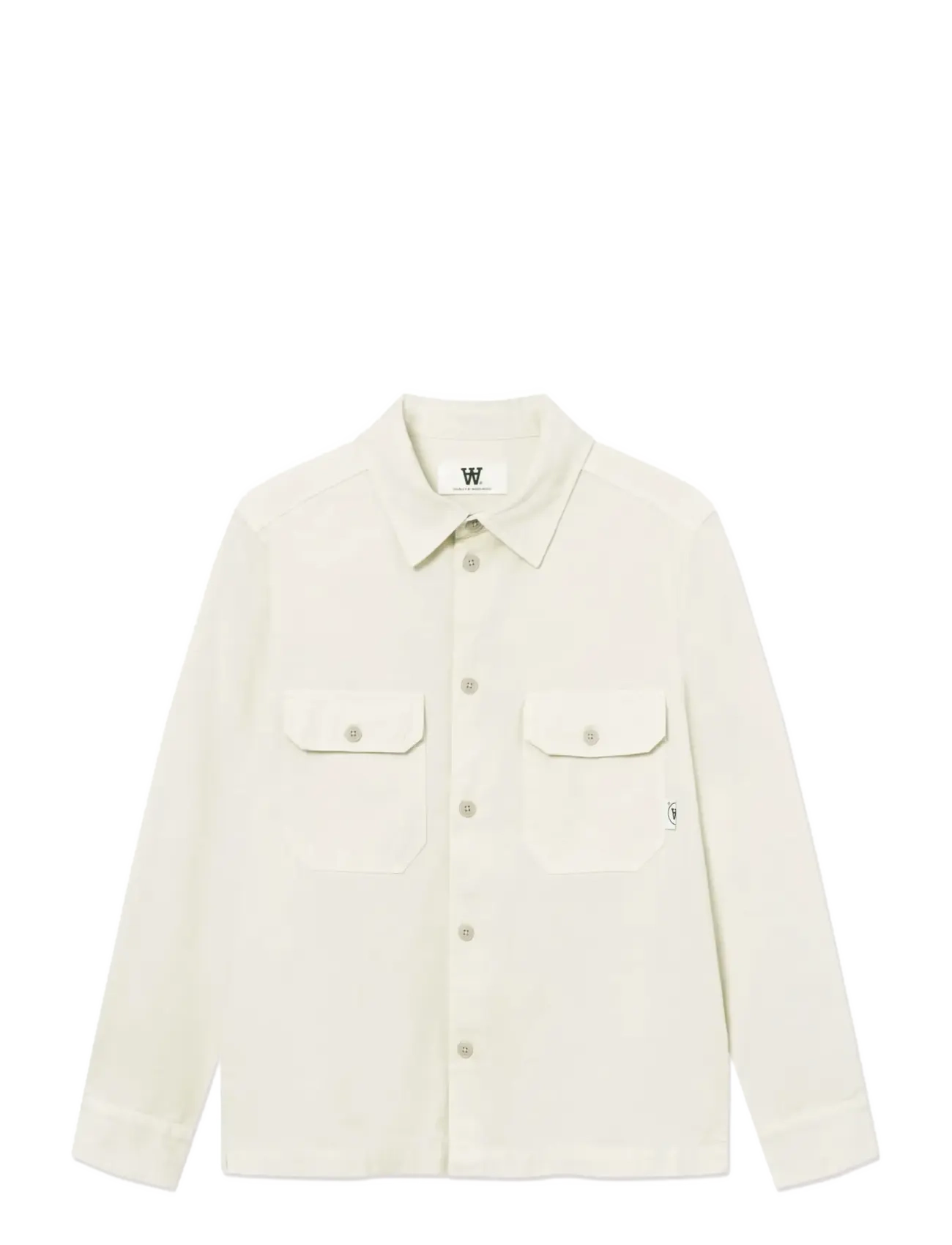 WOOD WOOD WWClay overshirt 25427 - WOOD WOOD - SILVER BIRCH / cream