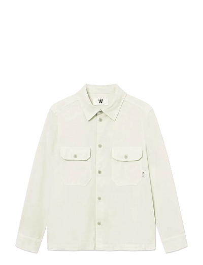 WOOD WOOD WWClay overshirt 25427 - Overshirts - SILVER BIRCH / cream