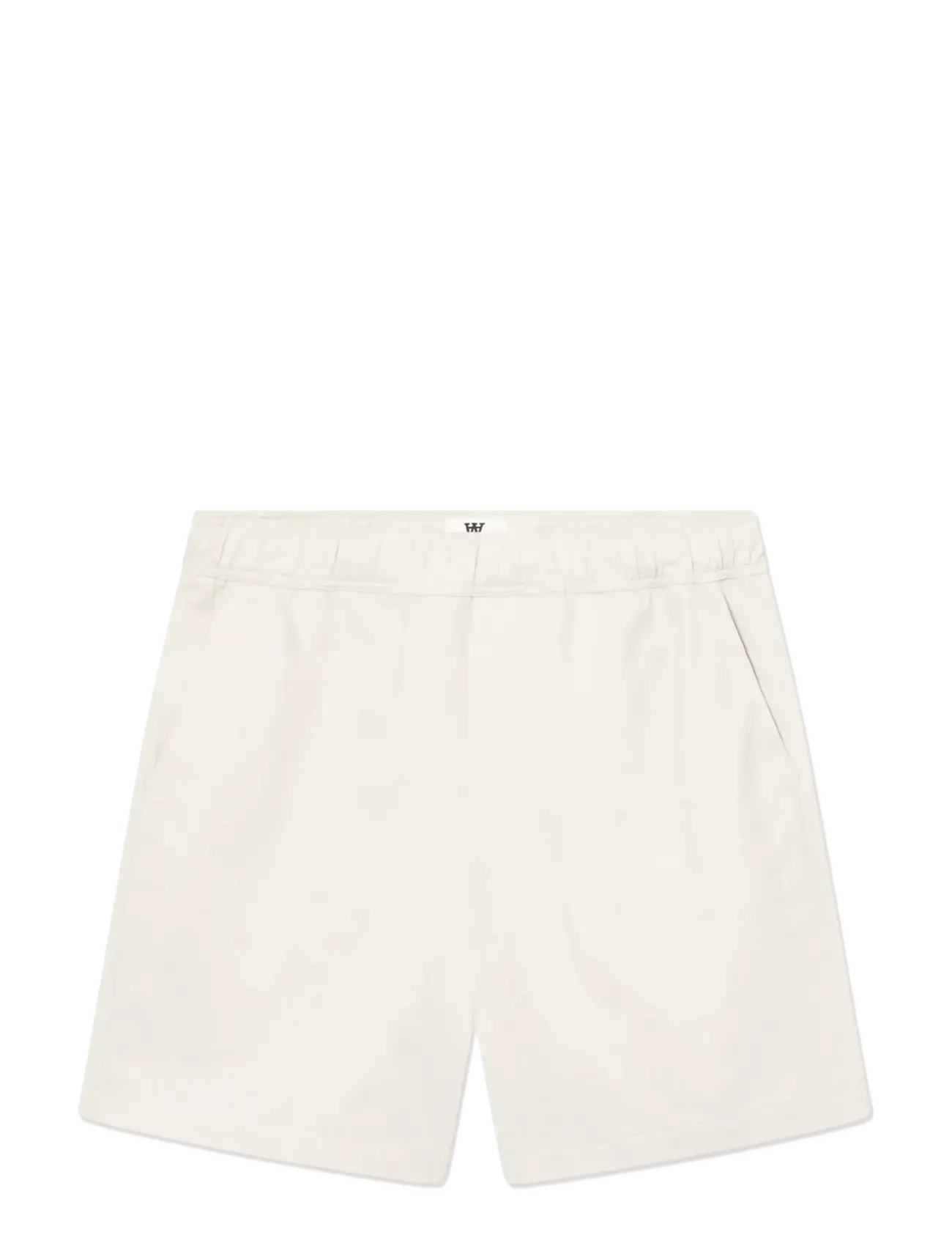 WOOD WOOD WWLax shorts 25435 - Šorti - SILVER BIRCH / cream