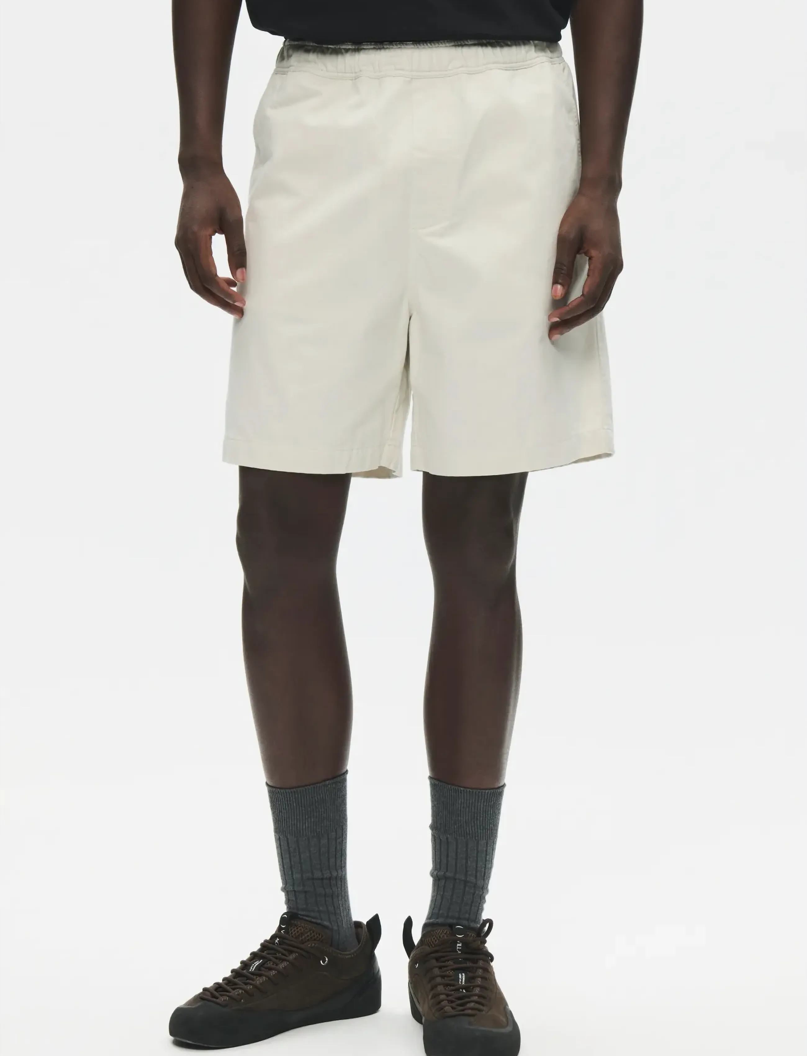 WOOD WOOD Wwlax Shorts 25435, S, Cream, Shorts > Afslappede Shorts, Herre