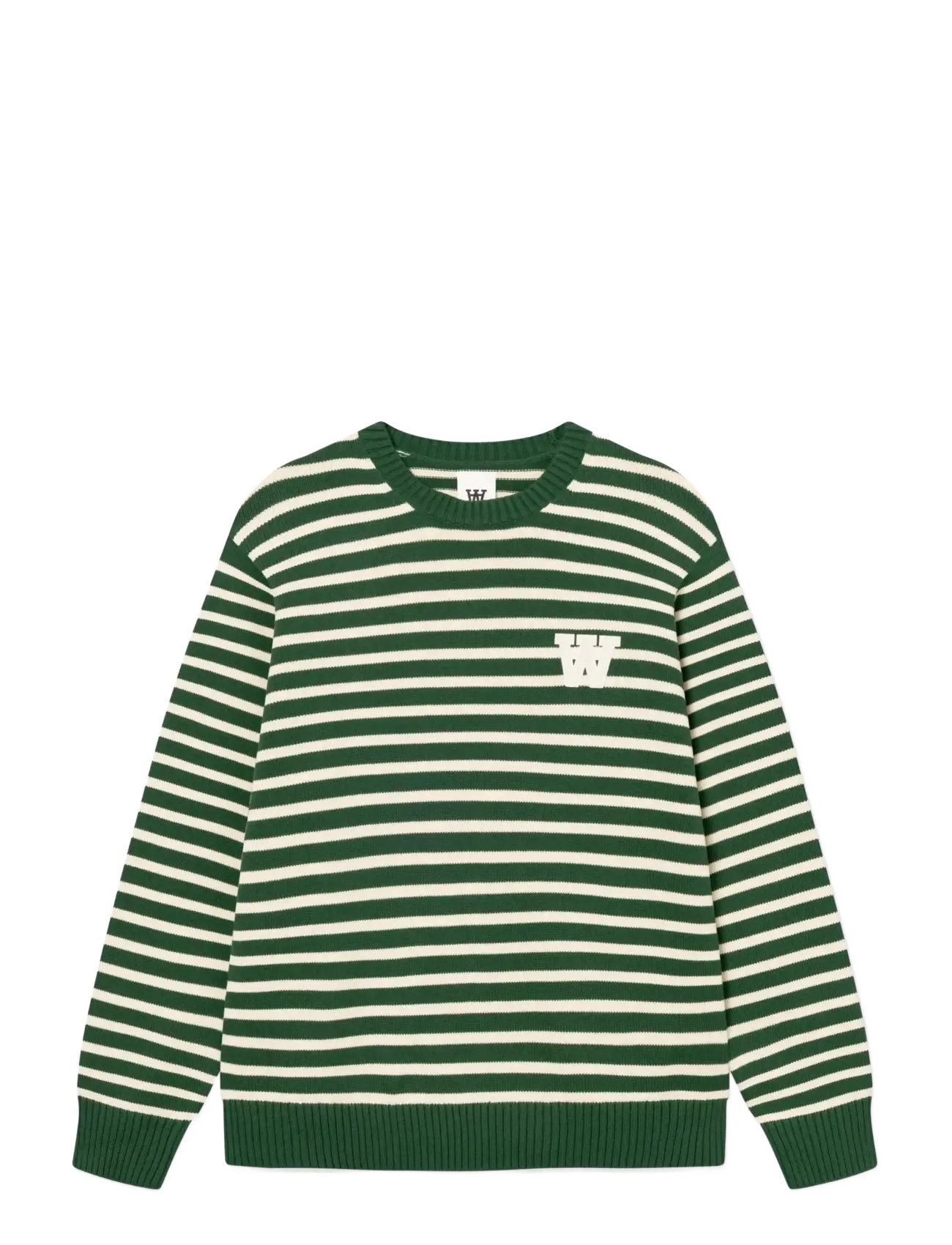 WOOD WOOD WWTay crew neck st 25163 - Swetry - EDEN STRIPE / green