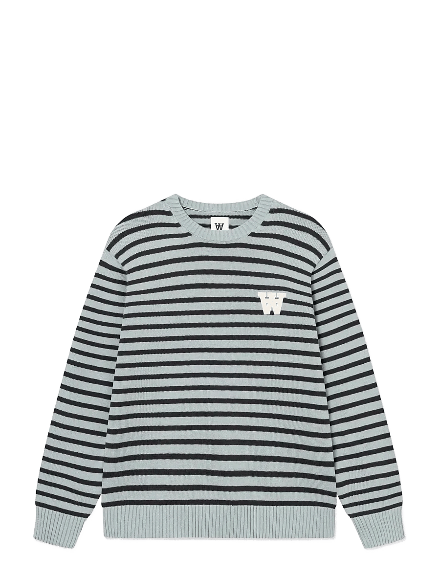 WOOD WOOD - WWTay crew neck st 25163 - round necks - slate stripe - 1