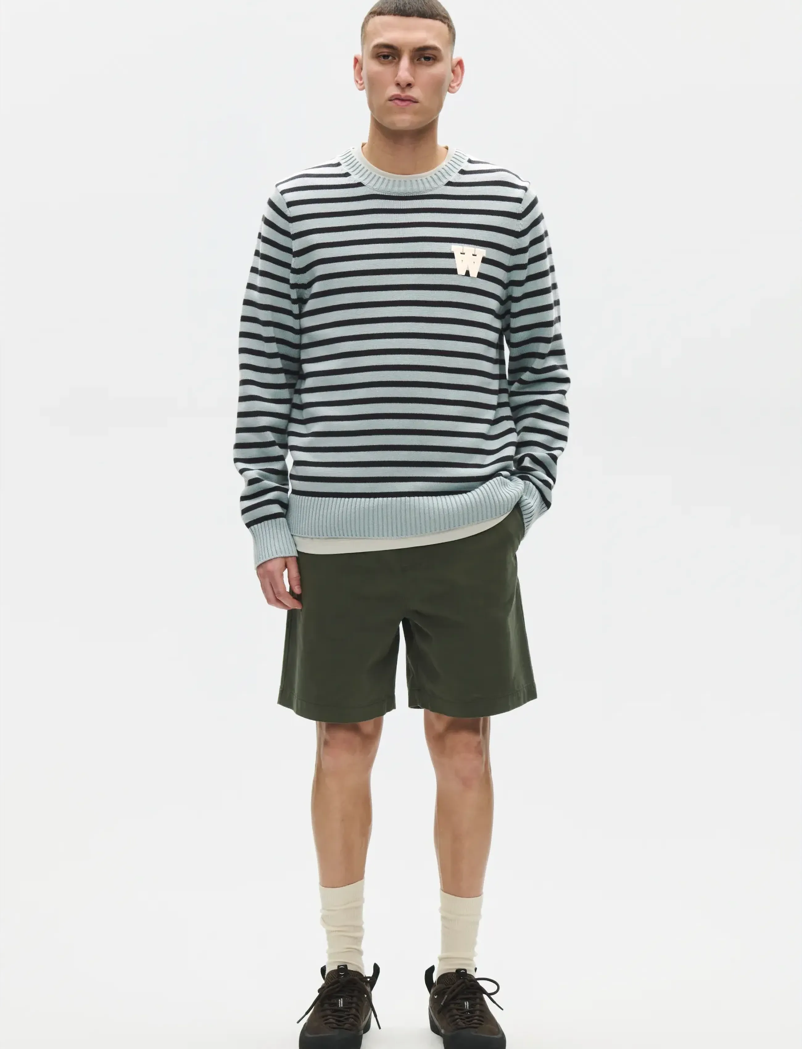 WOOD WOOD - WWTay crew neck st 25163 - rund hals - slate stripe - 3