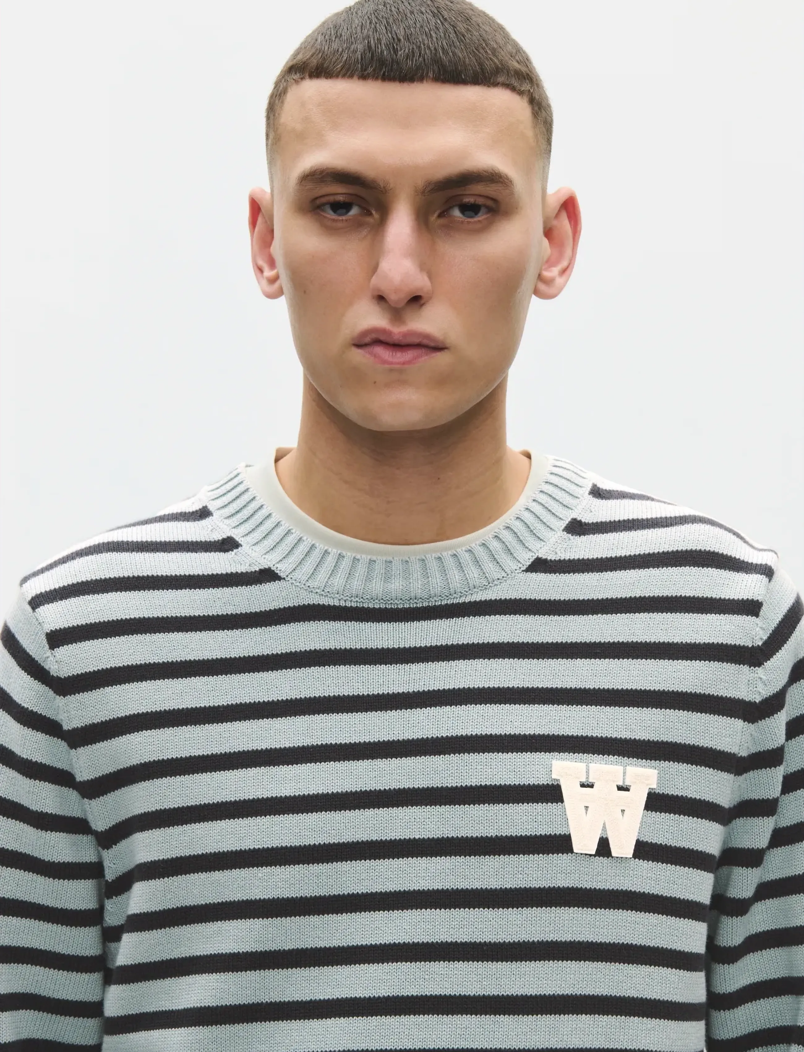 WOOD WOOD - WWTay crew neck st 25163 - rund hals - slate stripe - 4