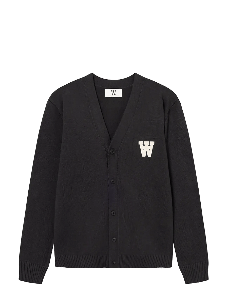 WOOD WOOD - WWTay cardigan 25163 - cardigans - pirate black - 1