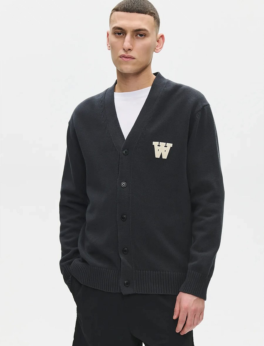 WOOD WOOD - WWTay cardigan 25163 - cardigans - pirate black - 5