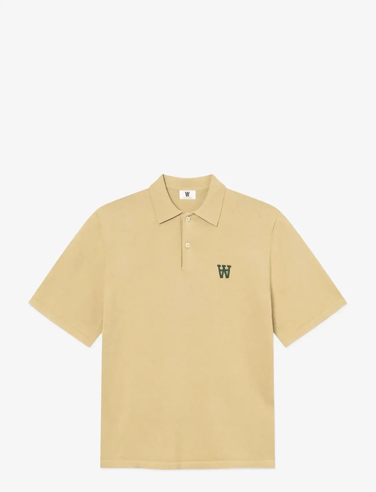 WOOD WOOD WWMikkel polo 25409 - Koszulki Polo - PALE OLIVE GREEN / beige