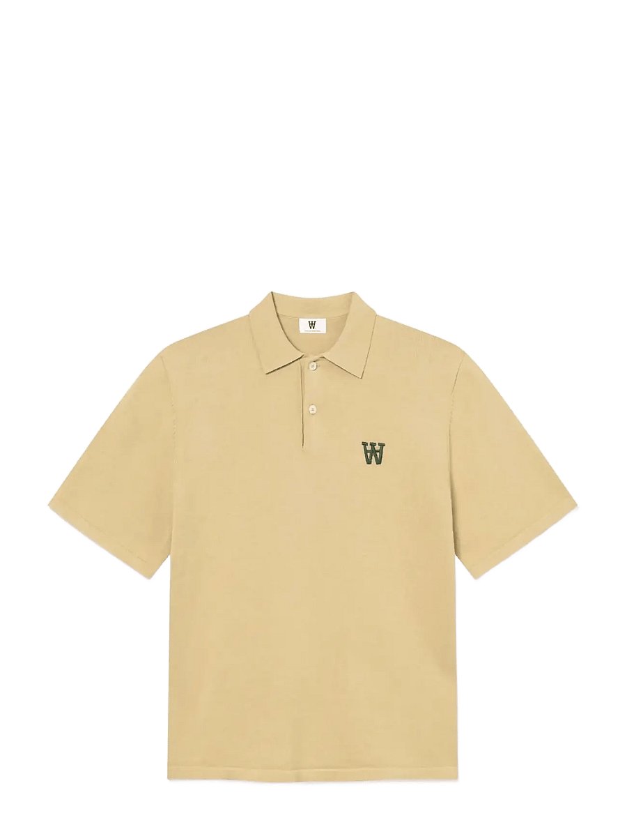 WOOD WOOD - WWMikkel polo 25409 - kurzärmelig - pale olive green - 1