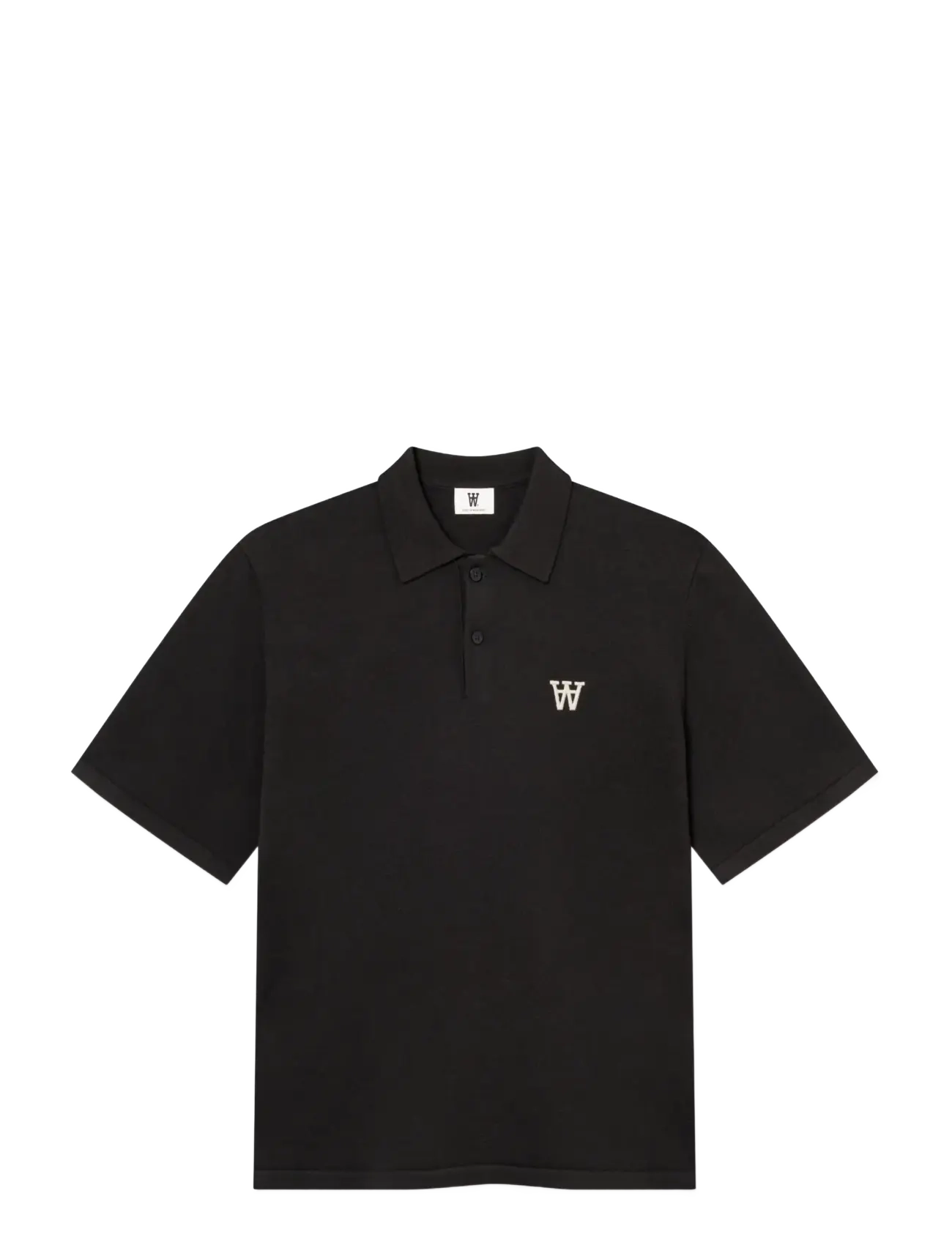 WOOD WOOD - WWMikkel polo 25409 - kortærmede poloer - pirate black - 1