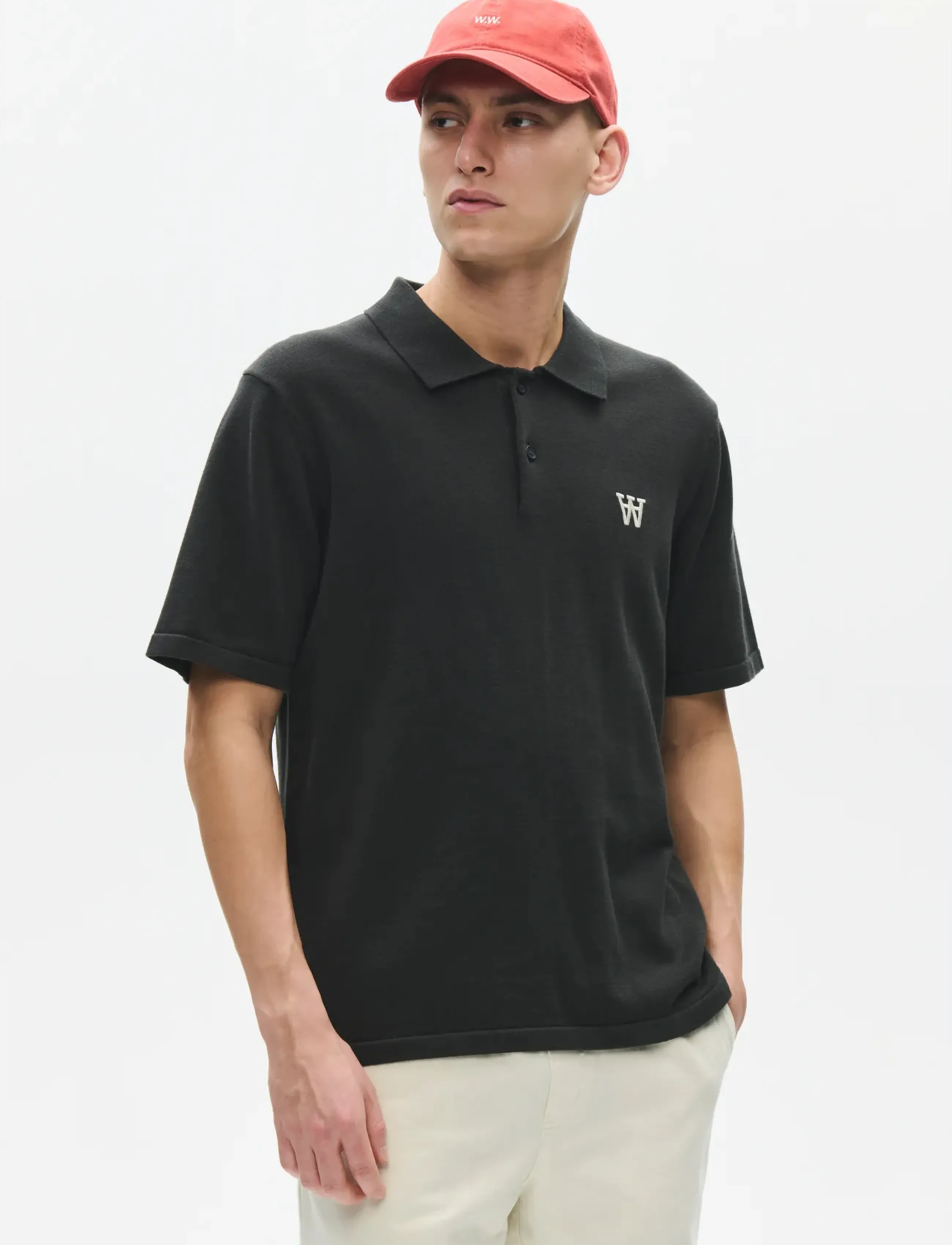 WOOD WOOD WWMikkel polo 25409 - Poloer - PIRATE BLACK / black