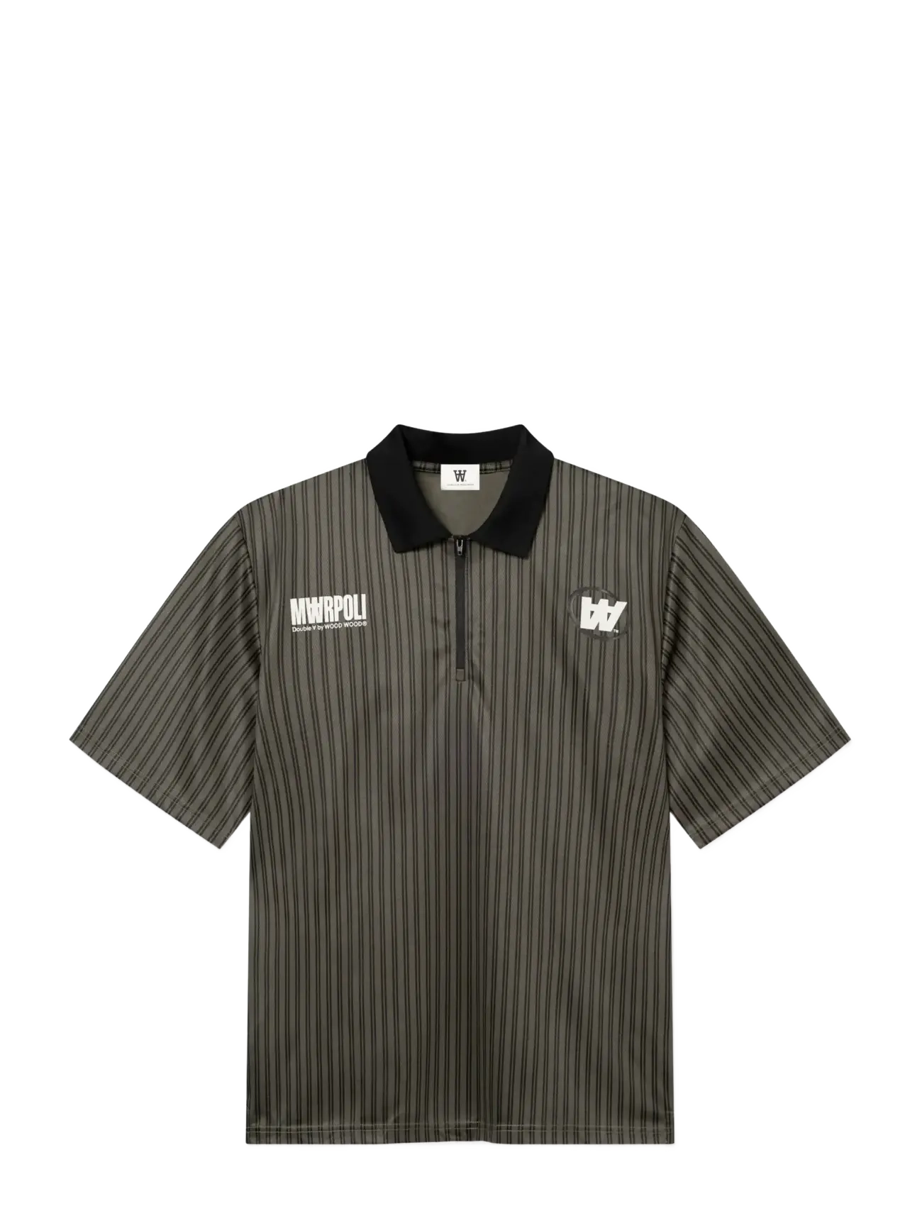 WOOD WOOD - WWLama polo 25418 - kortærmede poloer - deep depths stripe - 1