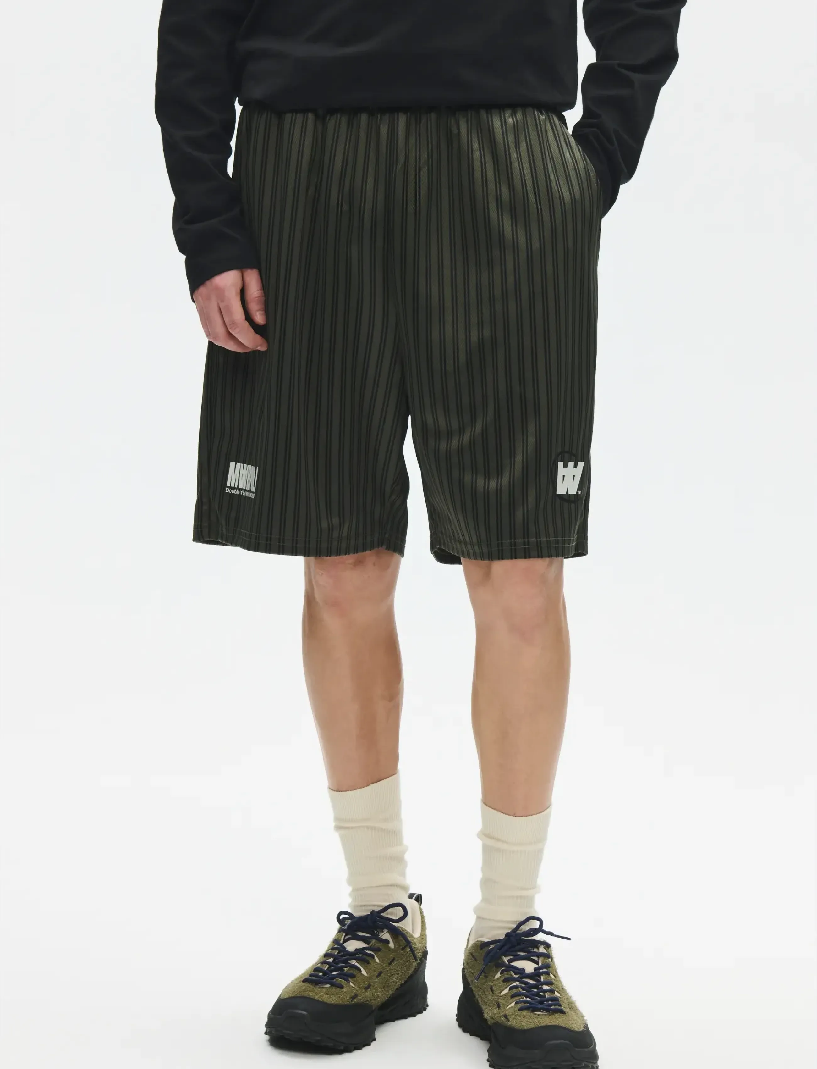 WOOD WOOD Wwlama Shorts 25418, XL, Khaki green, Shorts > Afslappede Shorts, Herre
