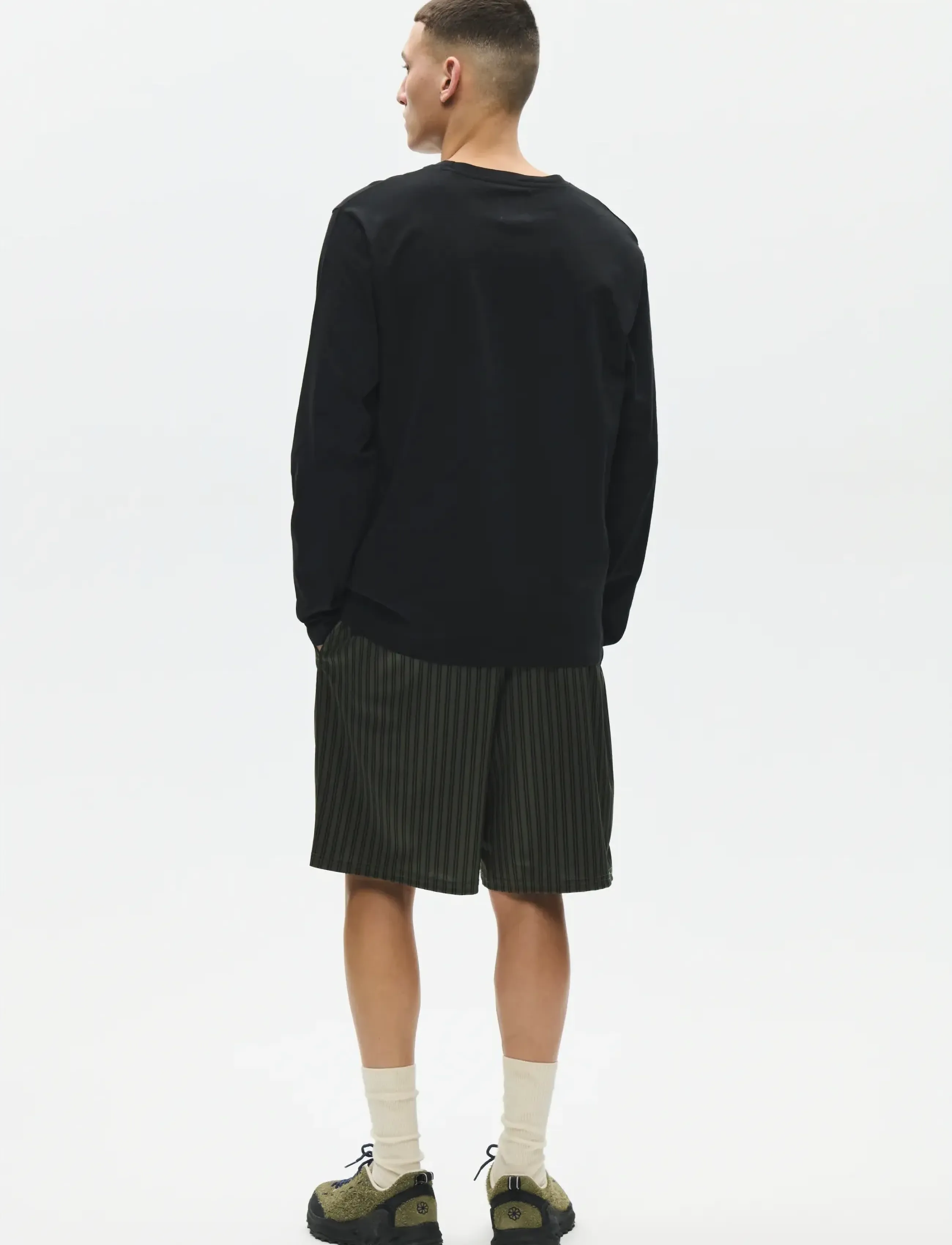 WOOD WOOD - WWLama shorts 25418 - casual shorts - deep depths stripe - 2