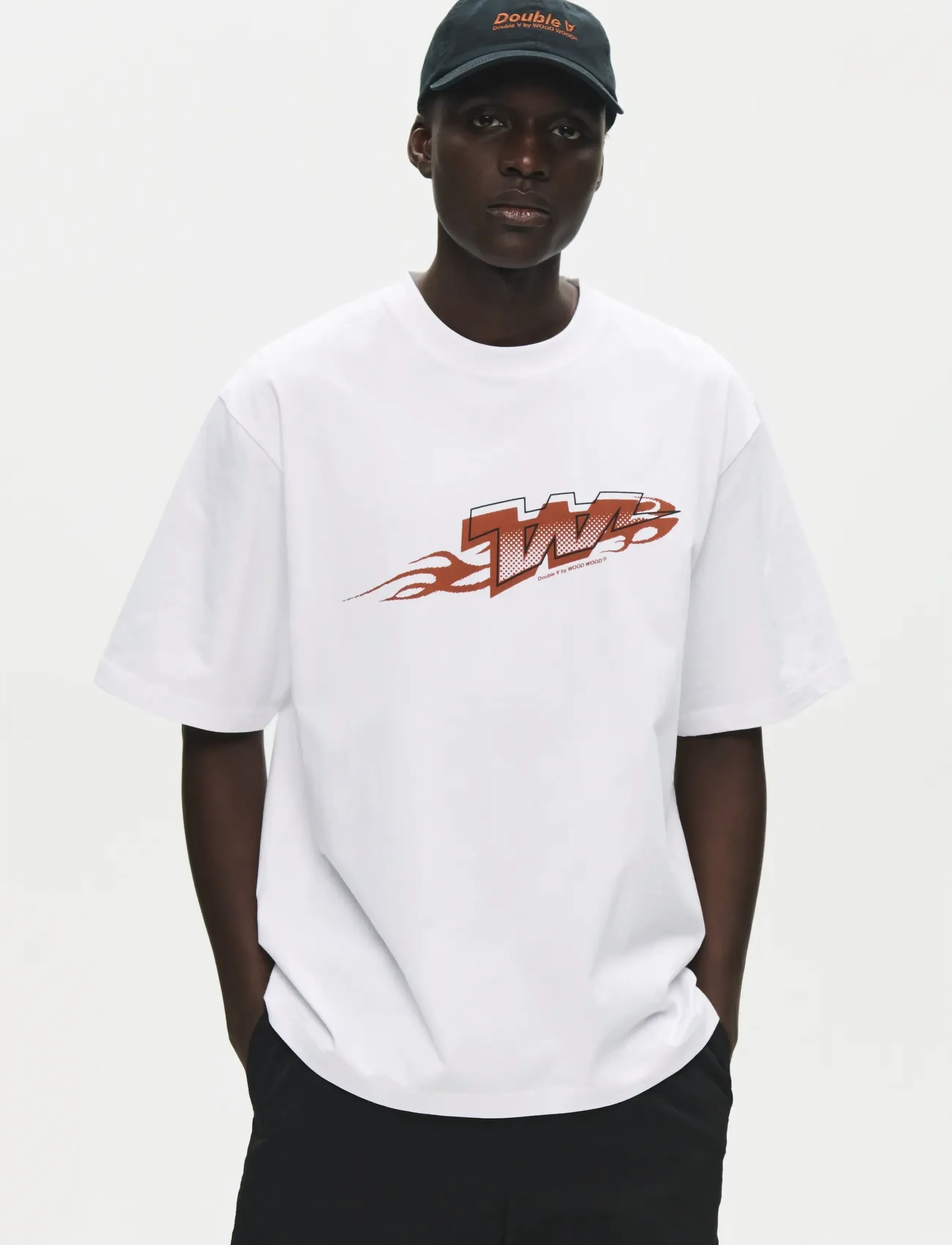 WOOD Wwliam Dio Tee 25419, M, T-shirts, Weiß - Short-sleeved, Männerswear
