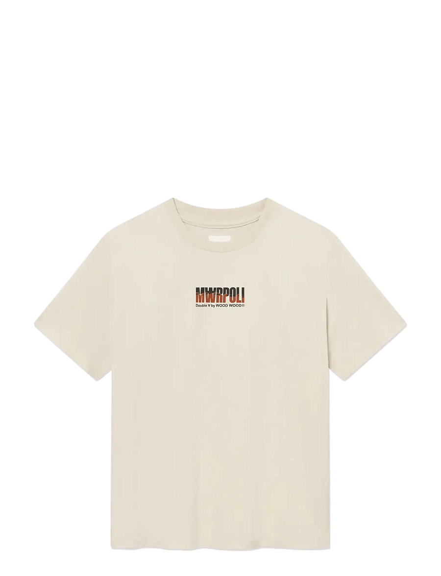 WOOD WOOD - WWAce marpoli tee 25419 - t-krekli ar īsām piedurknēm - silver birch - 1