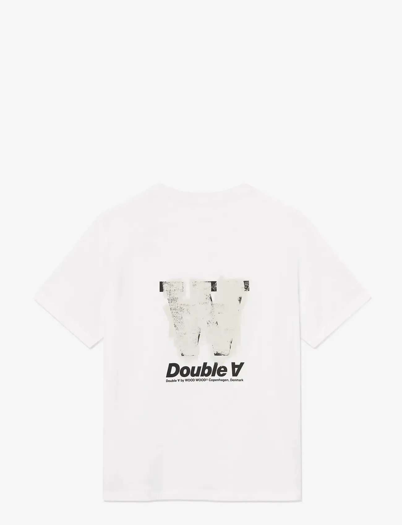 WOOD WOOD - WWAce roller tee 25074 - kortærmede t-shirts - bright white - 2