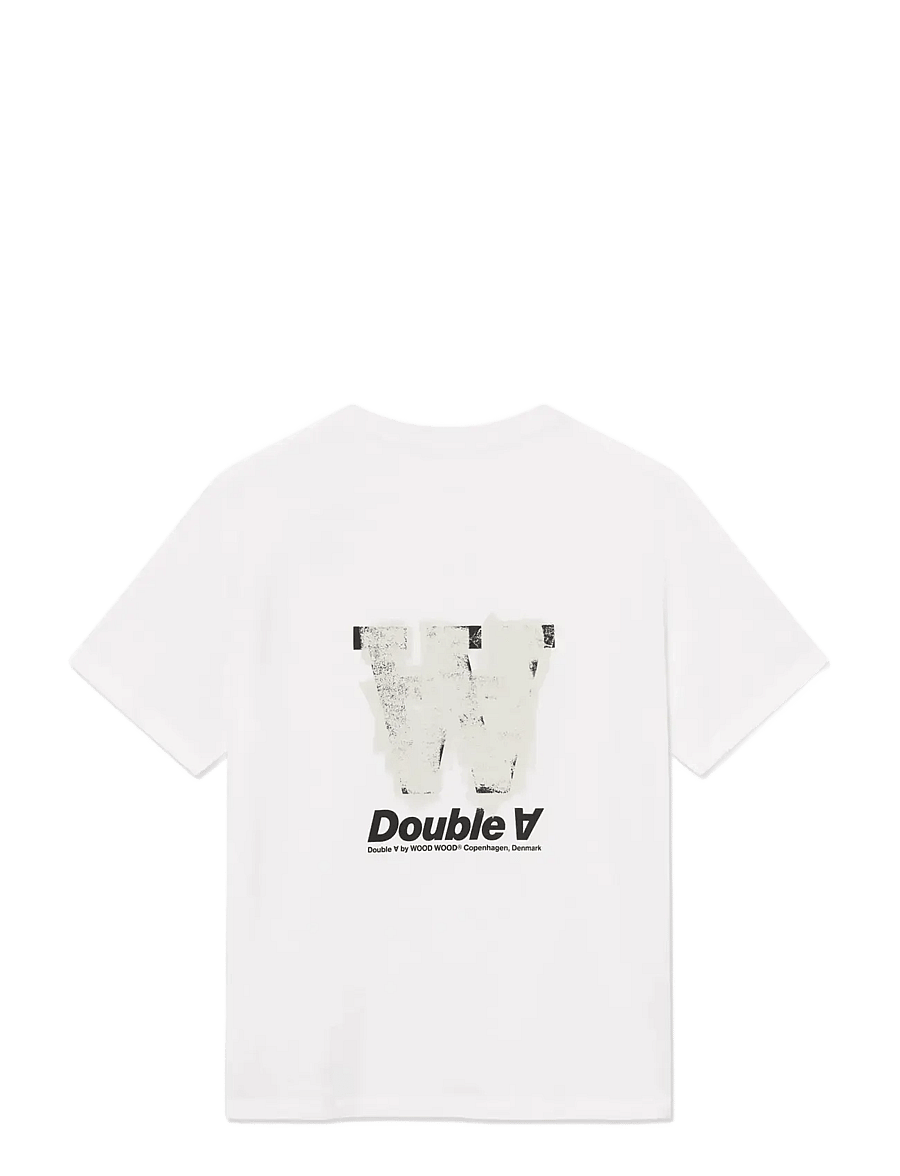WOOD WOOD - WWAce roller tee 25074 - short-sleeved t-shirts - bright white - 2