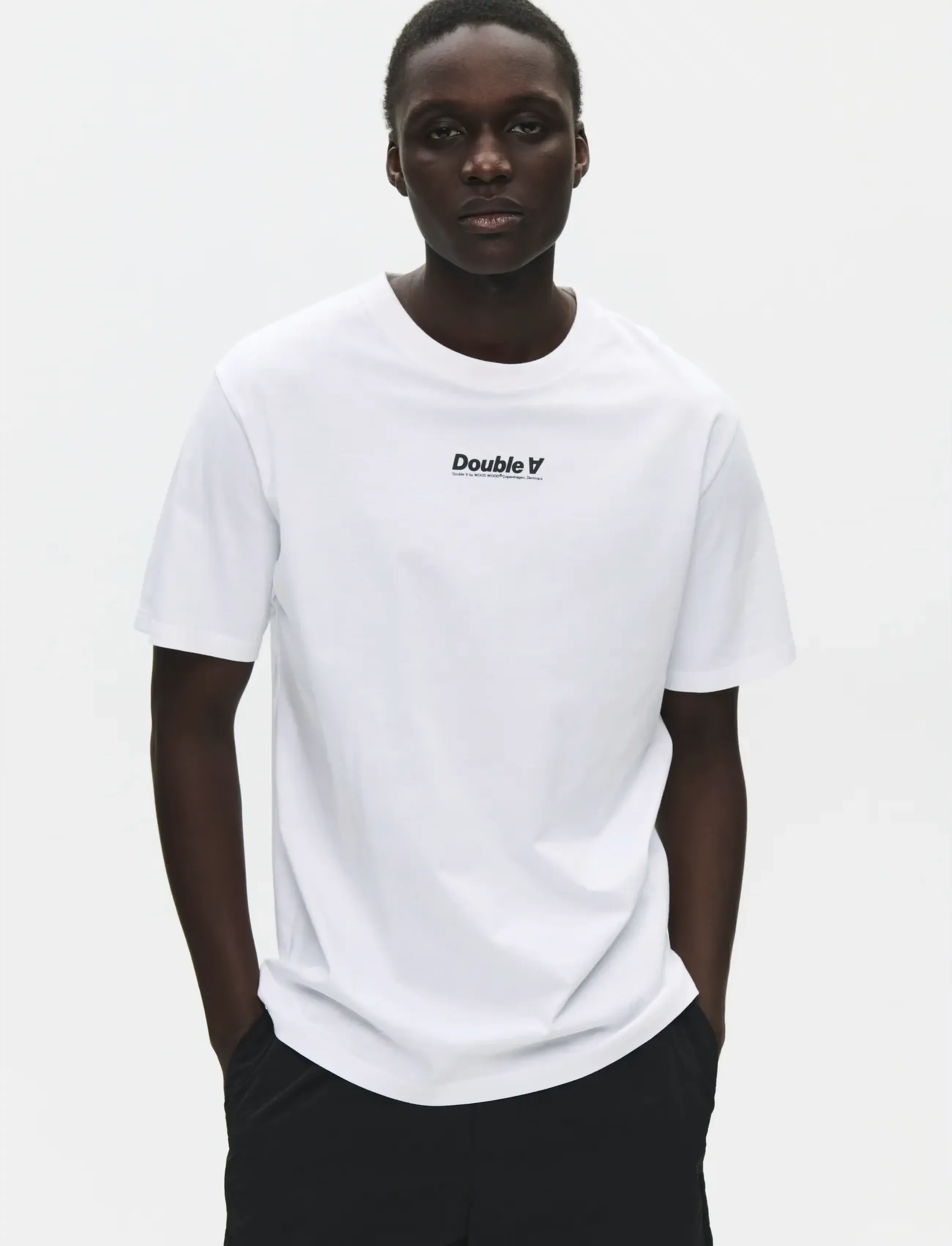 WOOD WOOD - WWAce roller tee 25074 - kortärmade t-shirts - bright white - 4