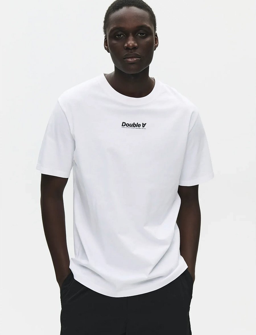 WOOD WOOD - WWAce roller tee 25074 - short-sleeved t-shirts - bright white - 4