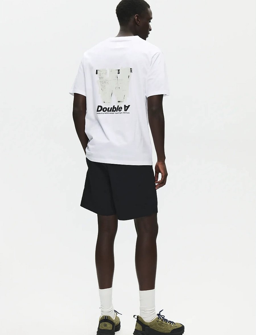 WOOD WOOD - WWAce roller tee 25074 - short-sleeved t-shirts - bright white - 5