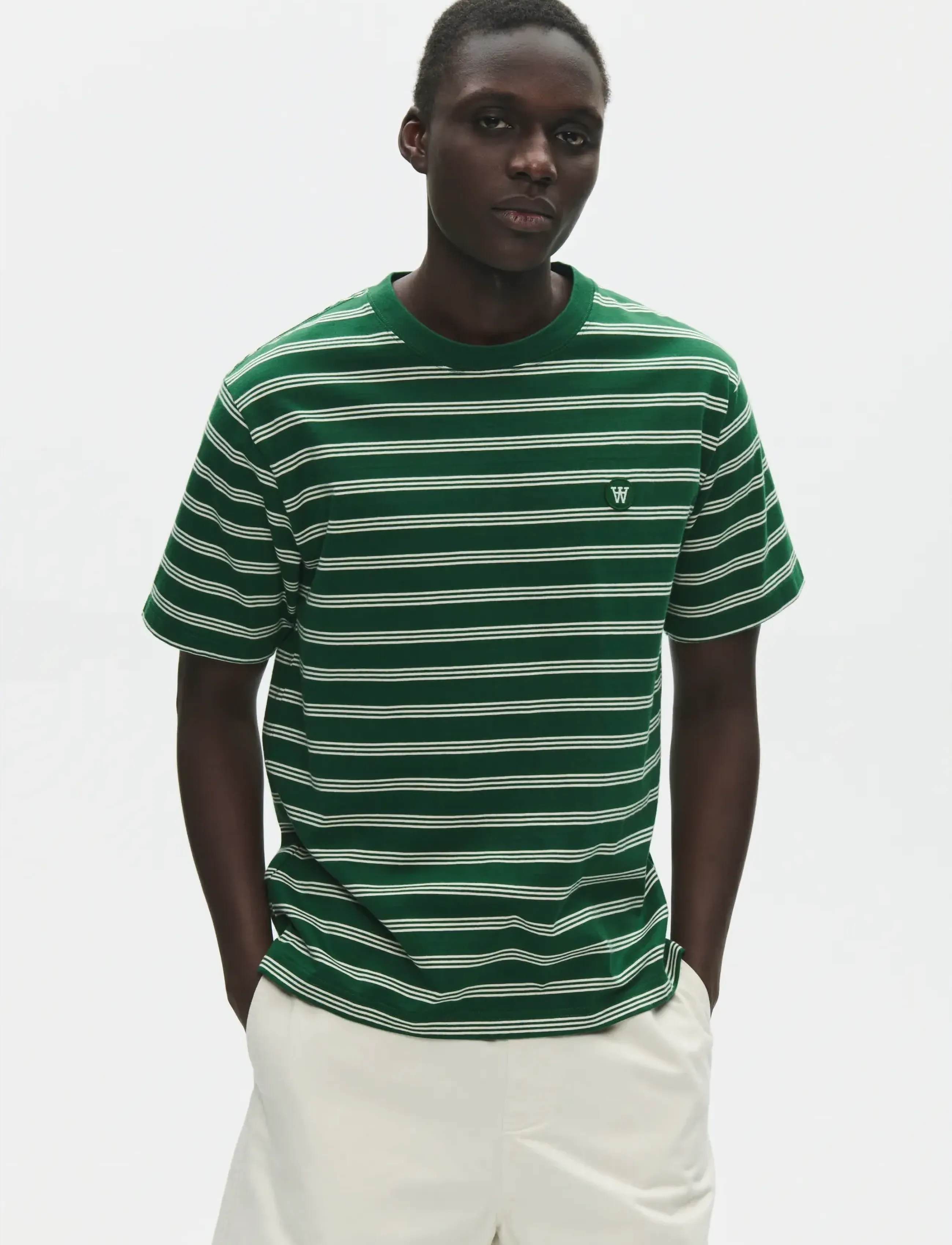 WOOD WOOD WWEaston x tee 25381 - WOOD WOOD - EDEN STRIPE / green