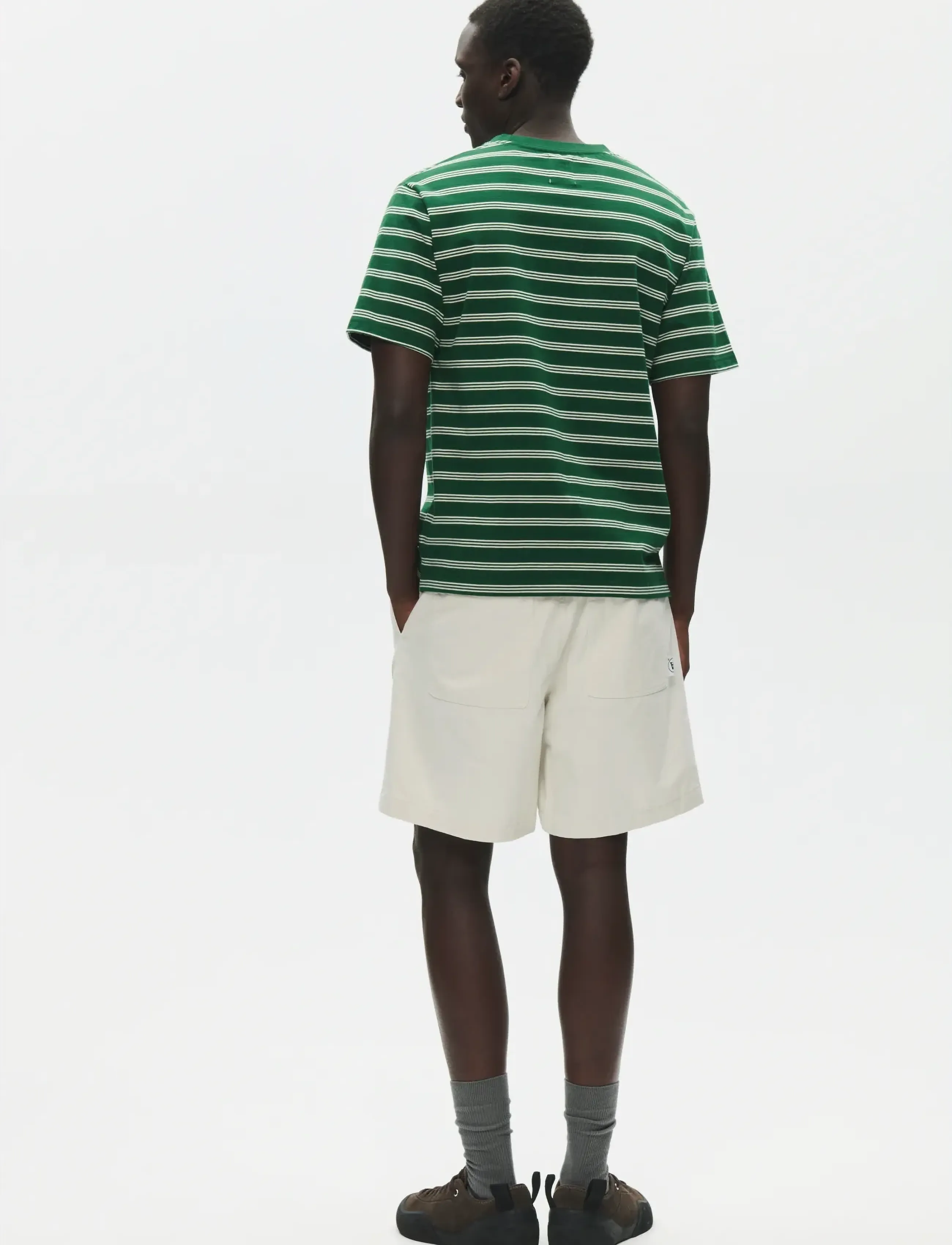 WOOD WOOD - WWEaston x tee 25381 - kortærmede t-shirts - eden stripe - 3