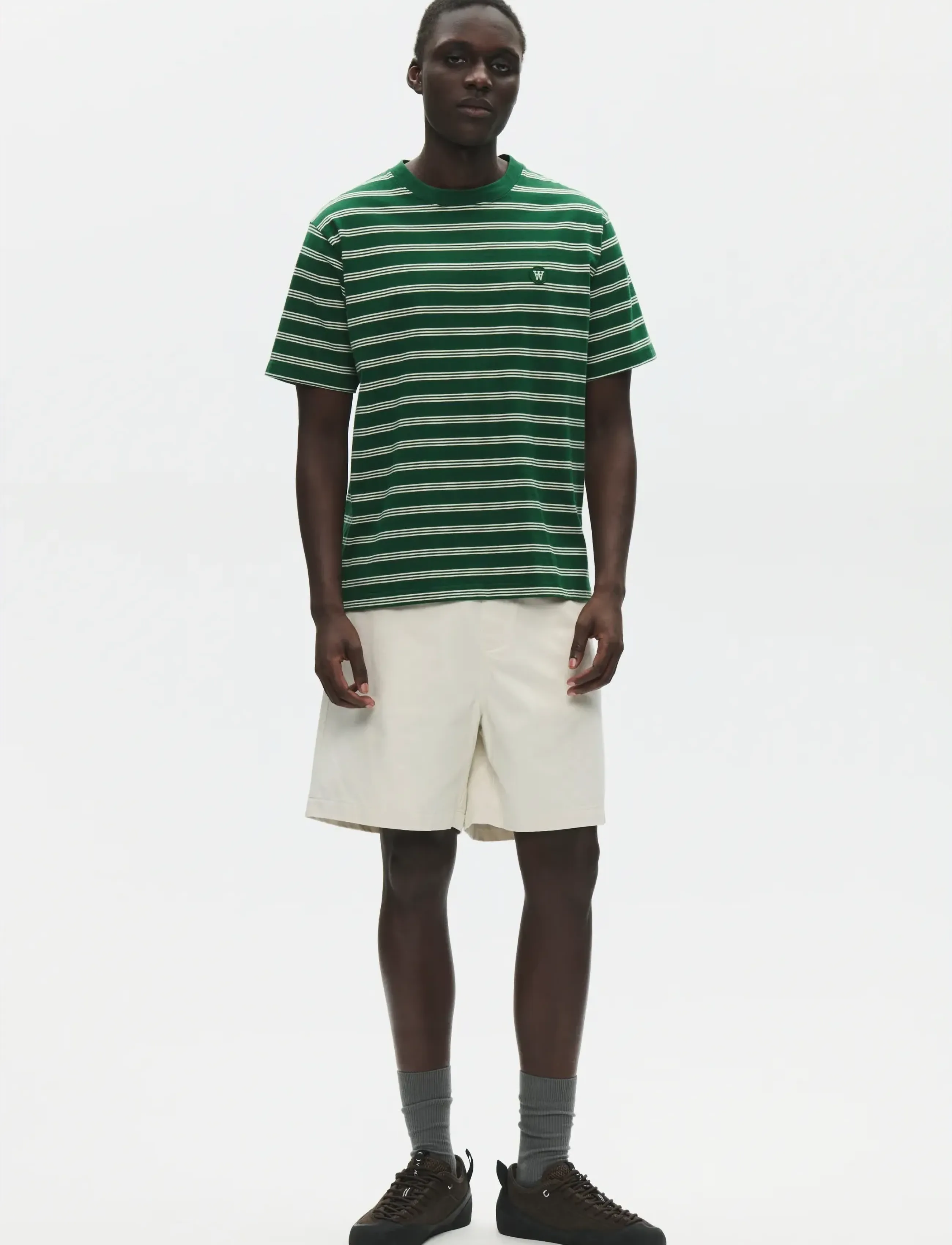 WOOD WOOD - WWEaston x tee 25381 - kortærmede t-shirts - eden stripe - 4