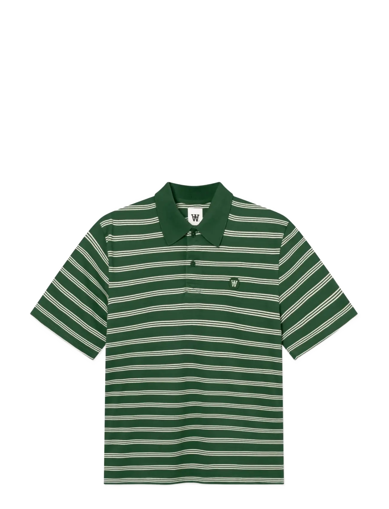 WOOD WOOD WWColton x polo 25381 - Poloshirts - EDEN STRIPE / green