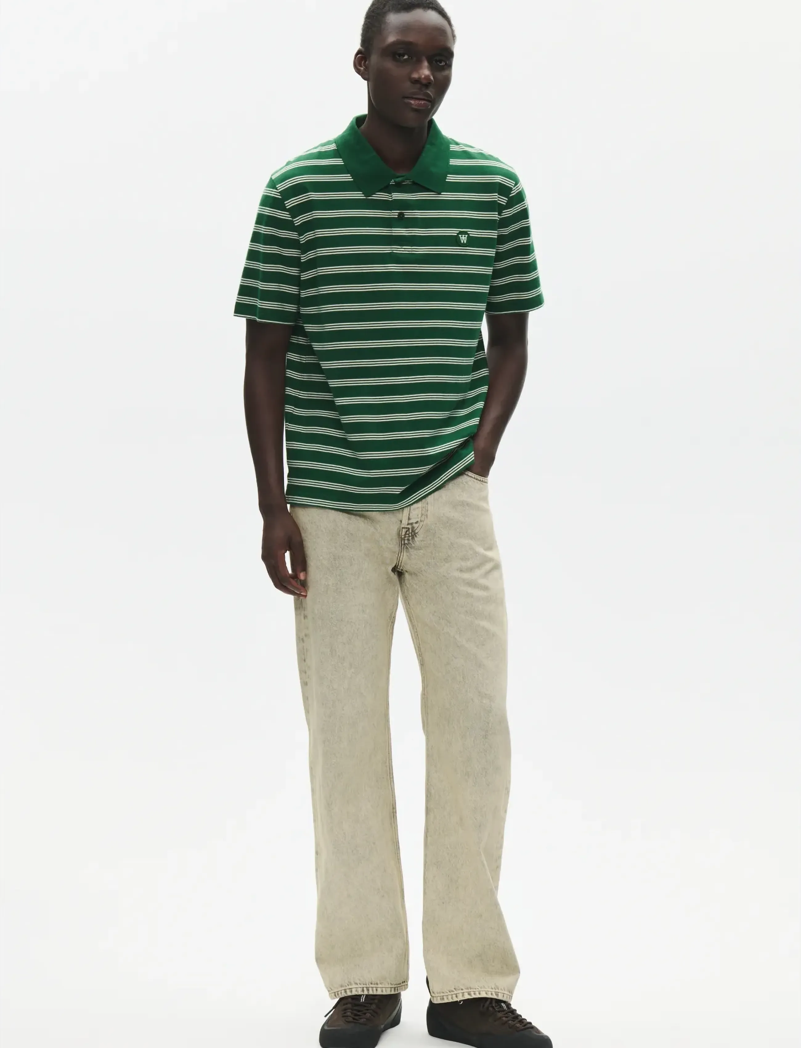 WOOD WOOD - WWColton x polo 25381 - kortærmede poloer - eden stripe - 2