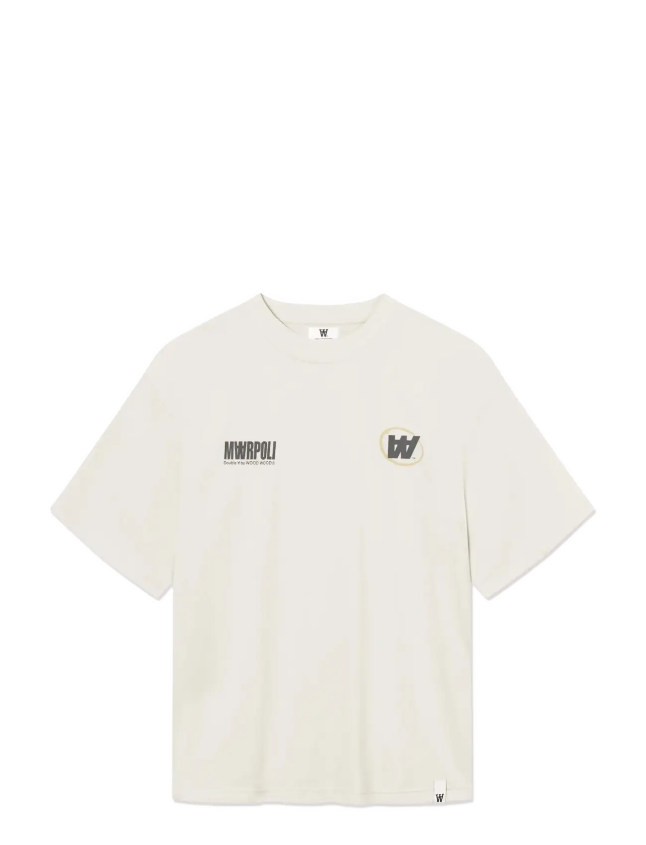 WOOD WOOD Wwliam Team Tee 25431 Cream - S - Herren