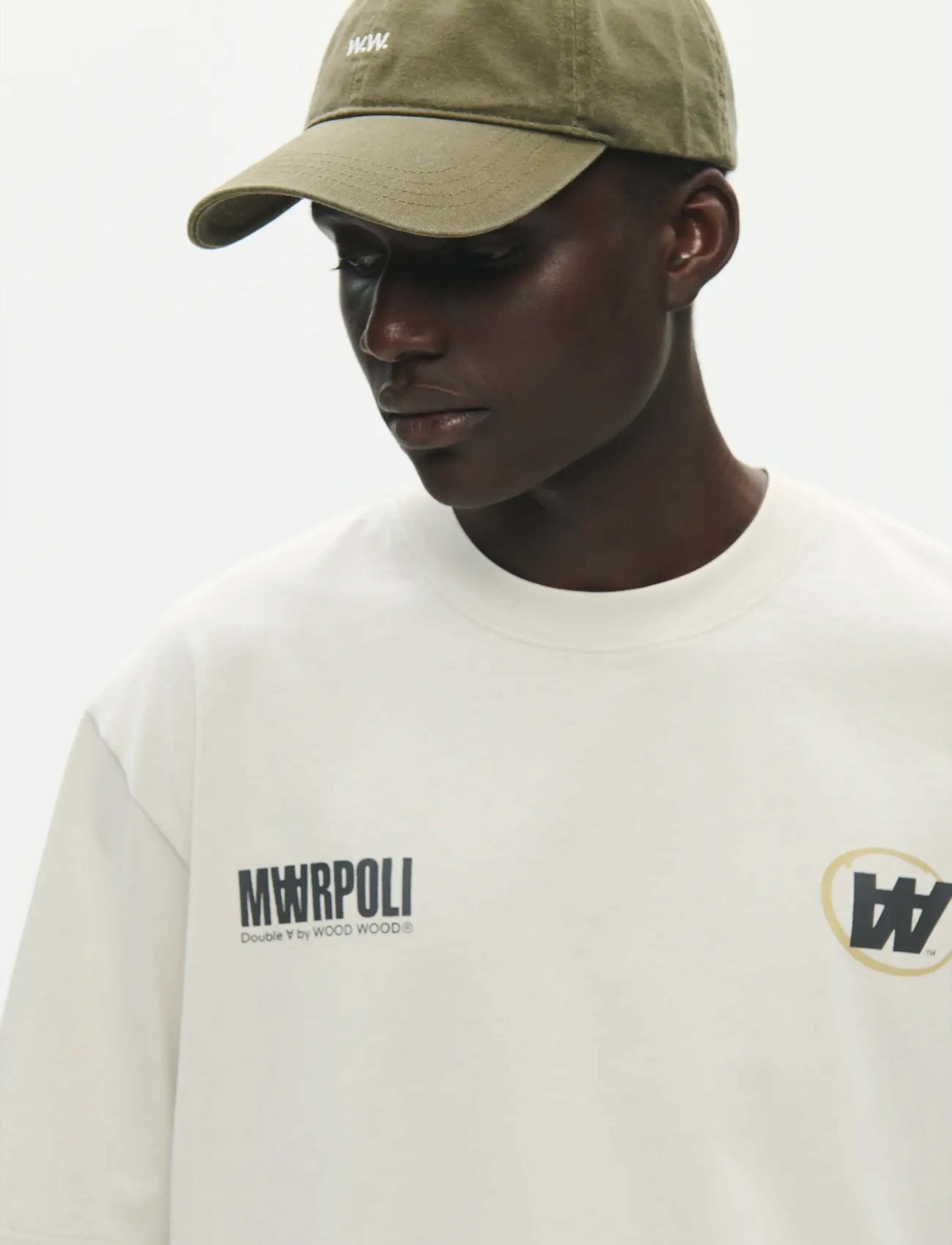 WOOD Wwliam Team Tee 25431, S, T-shirts, Creme - Short-sleeved, Männerswear