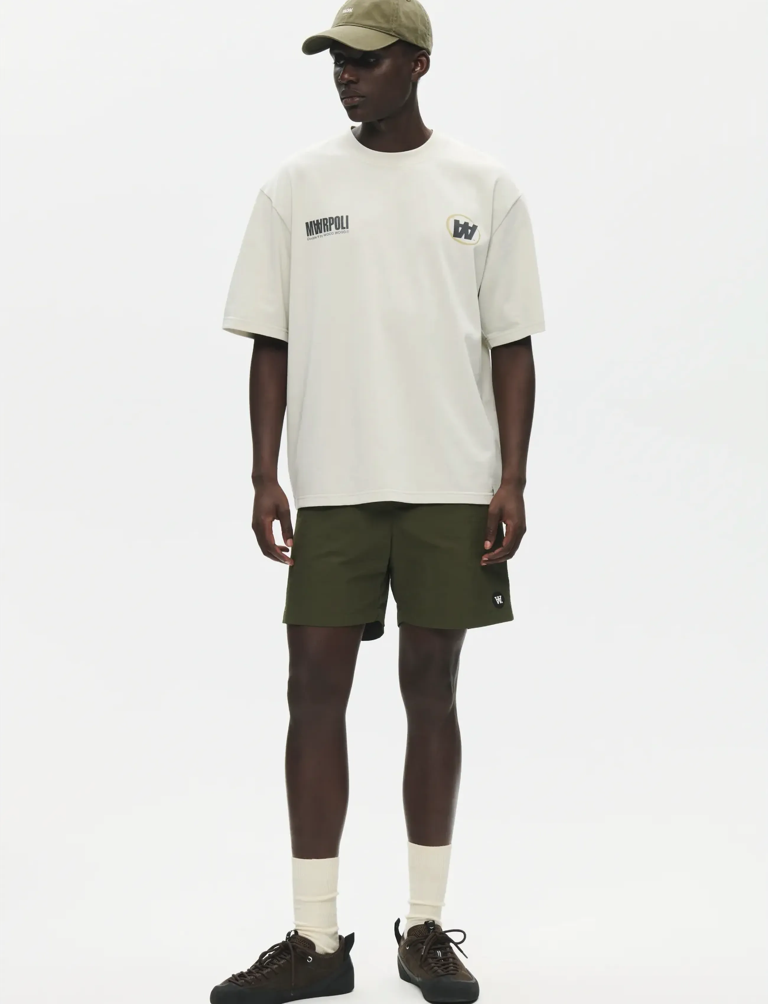 WOOD WOOD - WWLiam team tee 25431 - short-sleeved t-shirts - silver birch - 3