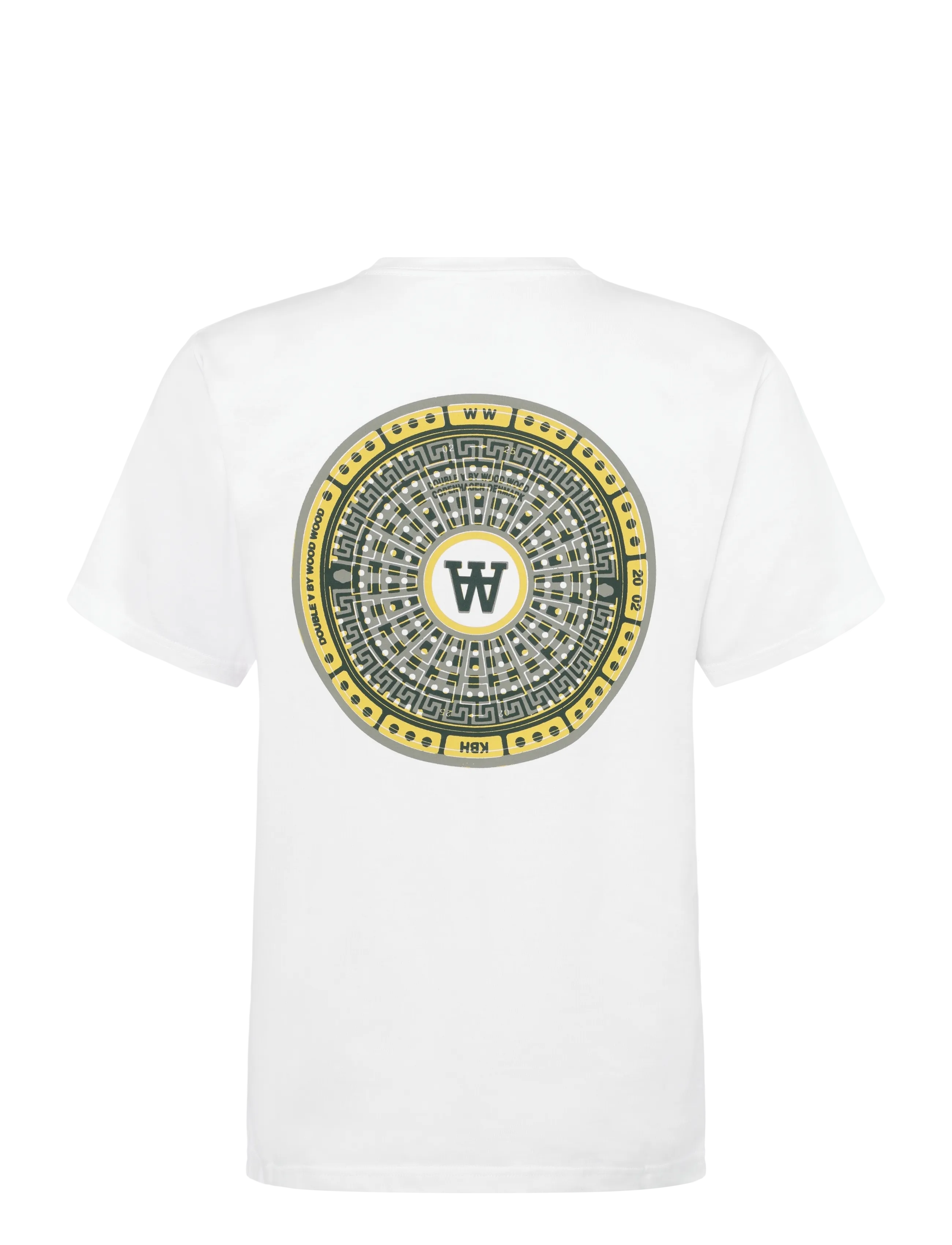 WOOD WOOD - WWAce cover tee 25419 - lühikeste varrukatega t-särgid - bright white - 2