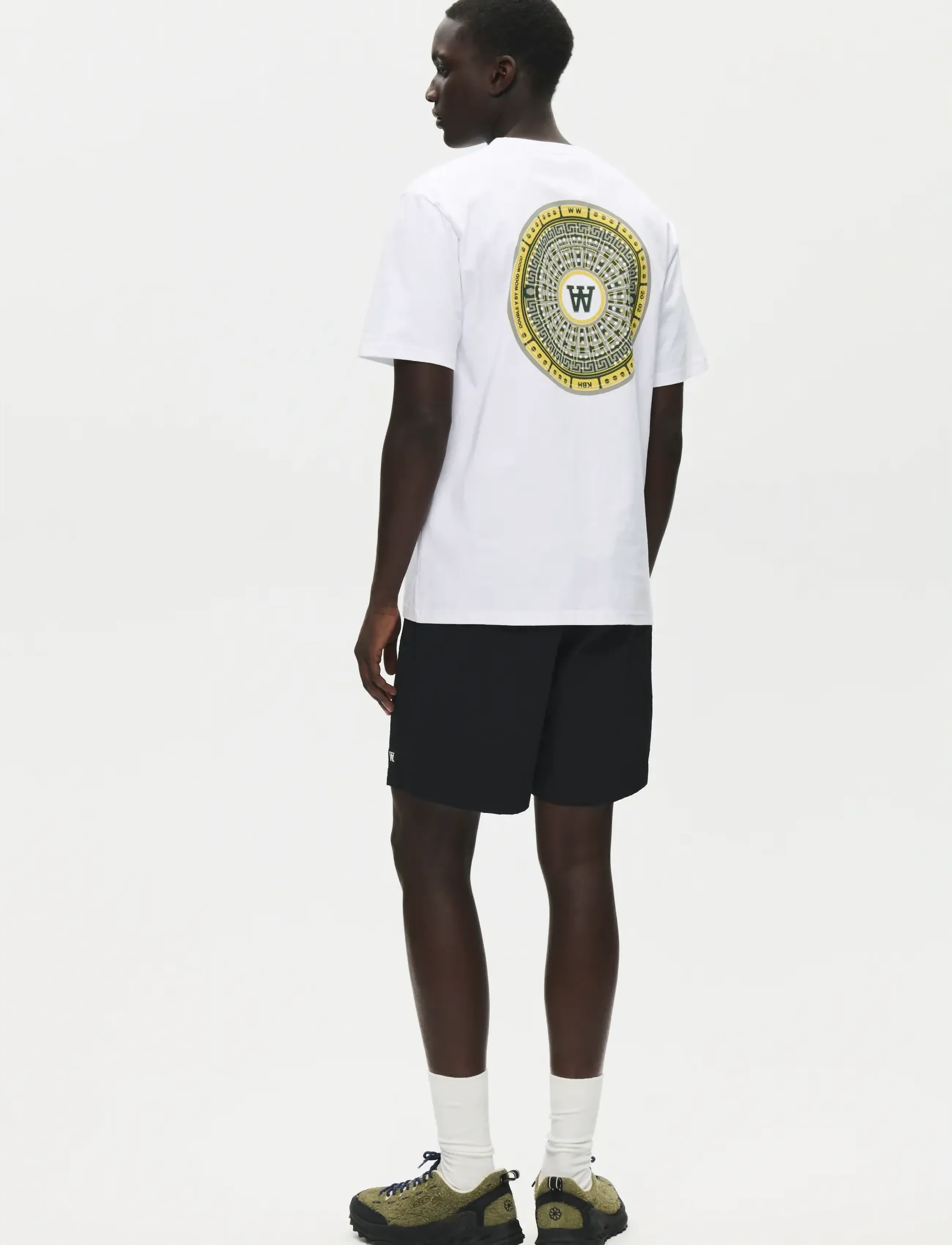 WOOD WOOD - WWAce cover tee 25419 - kortærmede t-shirts - bright white - 3