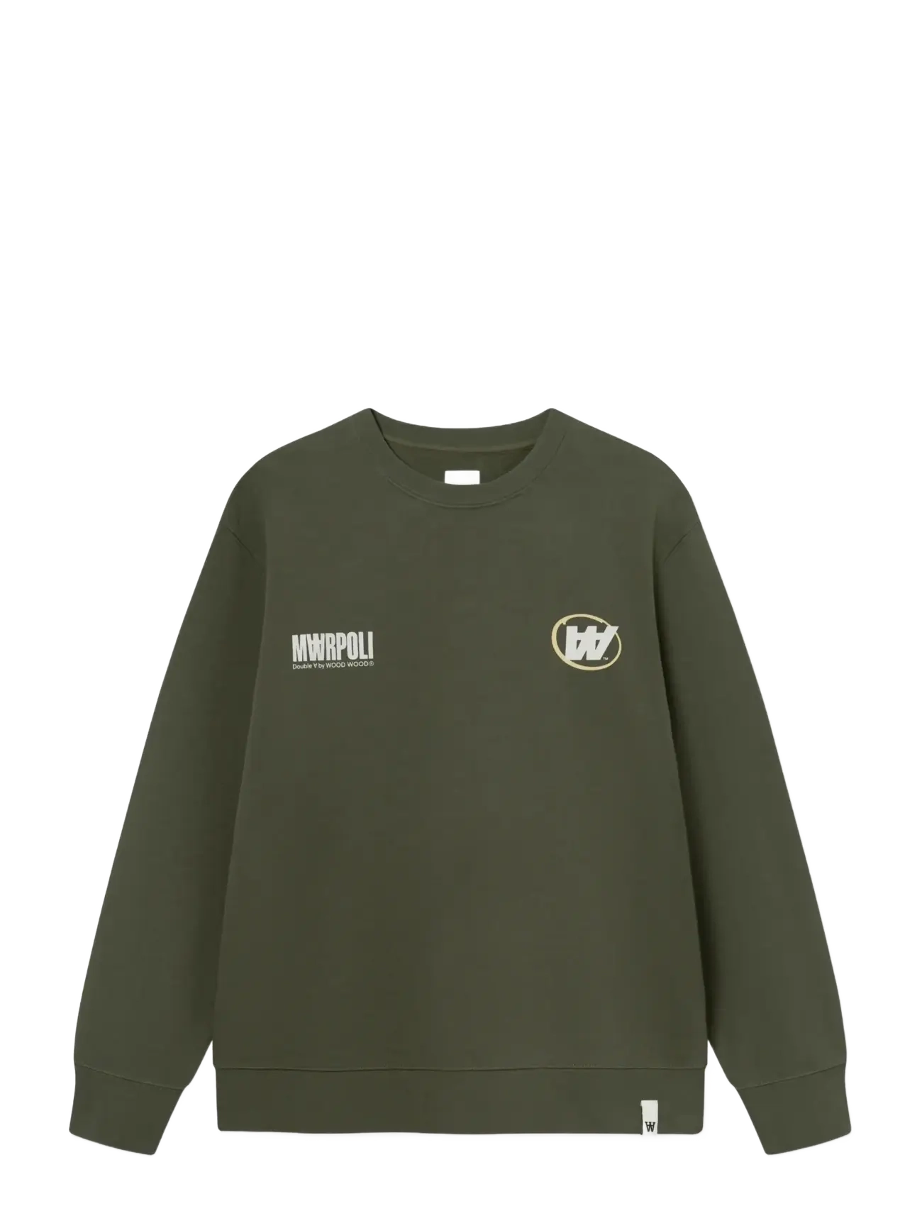 WOOD WOOD Wwjames Team Crew Neck 25219 Khaki - XL - Herren
