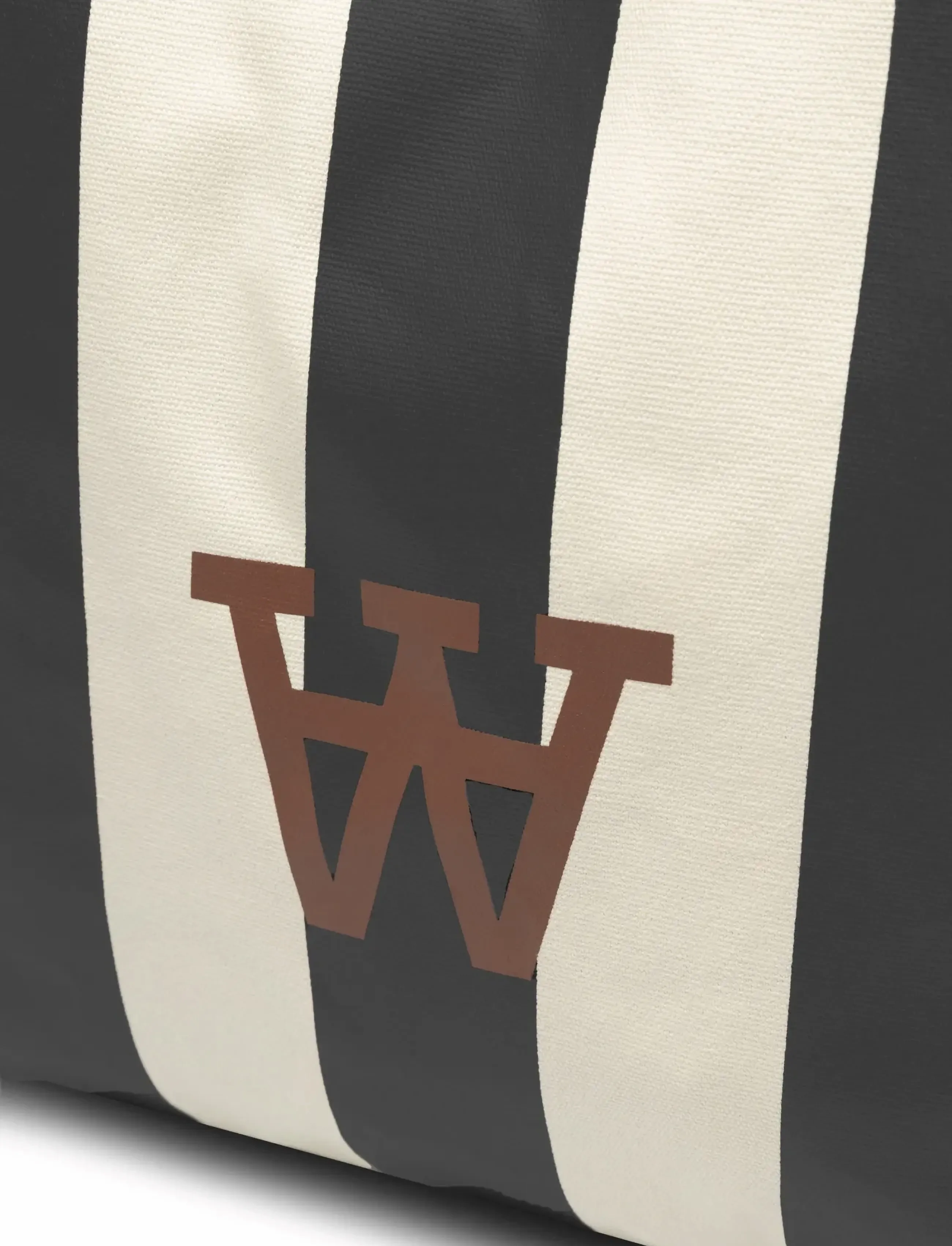 WOOD WOOD - WWConner stripe tote bag 25306 - shop efter stil - black stripe - 3