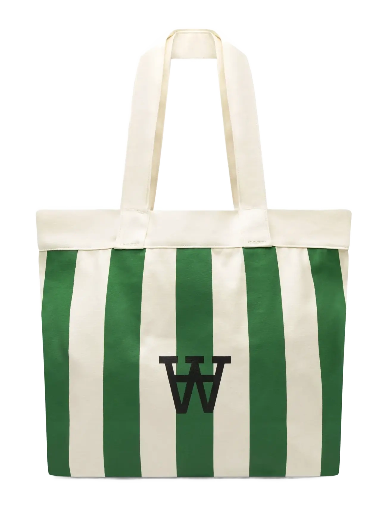WOOD WOOD WWConner stripe tote bag 25306 - E-smaspäev - EDEN GREEN STRIPE / green