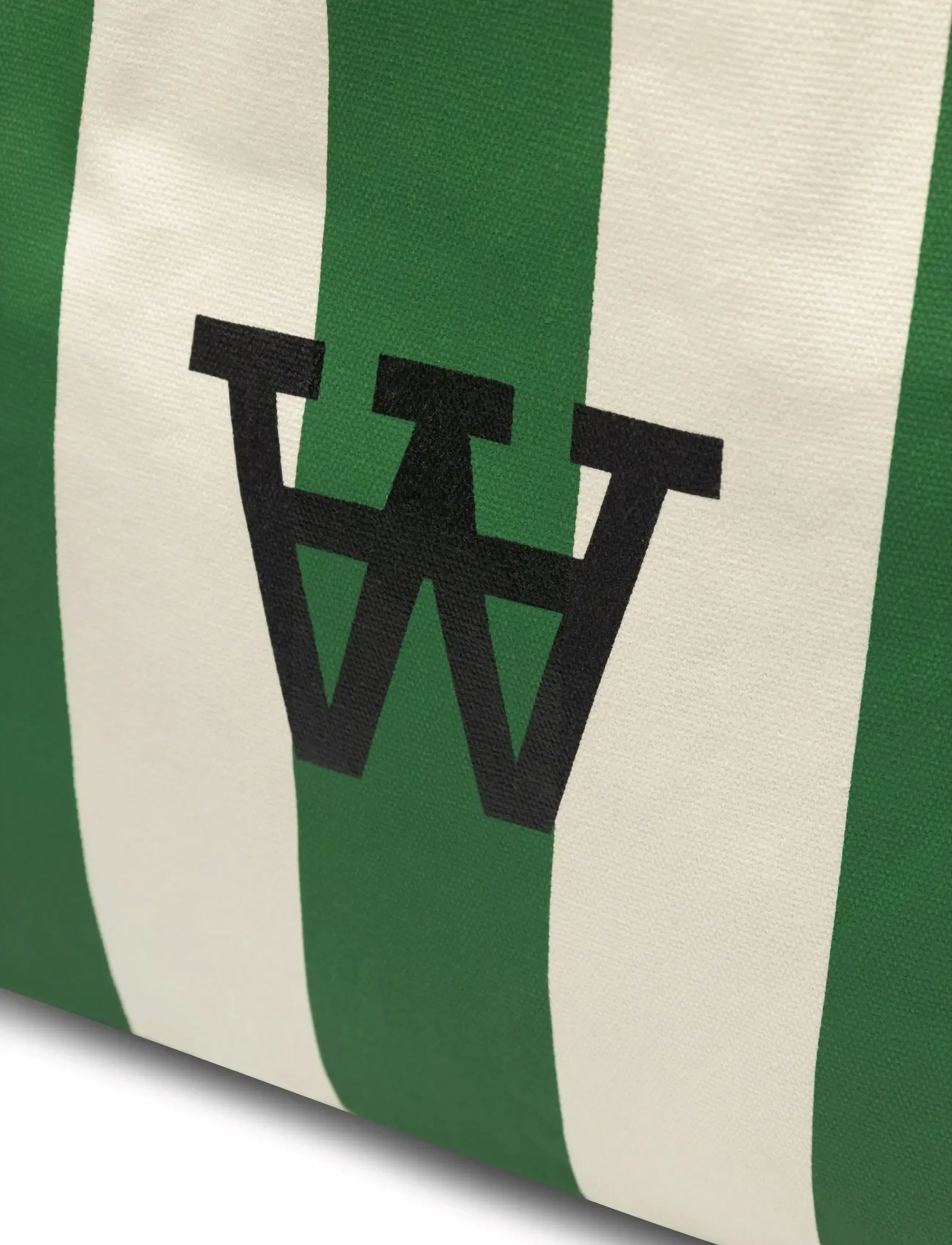 WOOD WOOD - WWConner stripe tote bag 25306 - shop efter stil - eden green stripe - 4