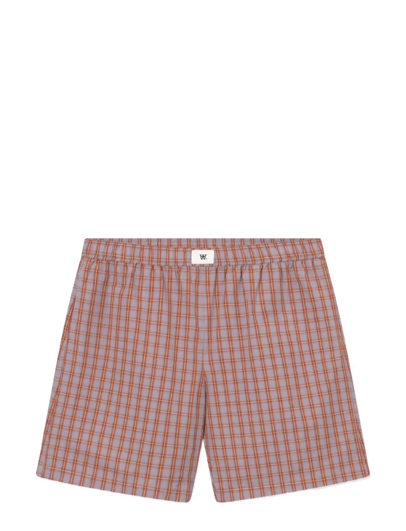 WOOD WOOD WWAlwin shorts ch 25428 - Unterhosen - GINGER BREAD CHECK / orange