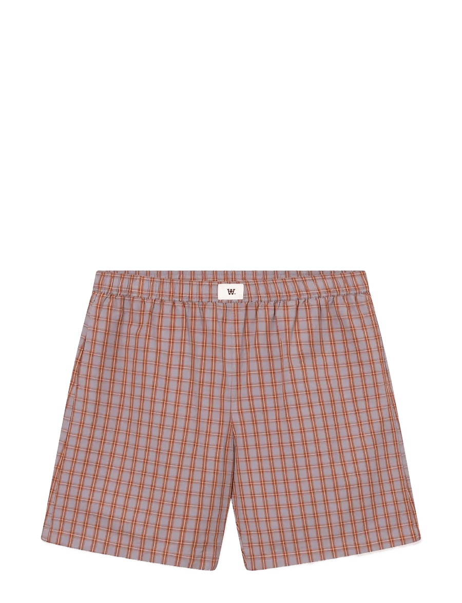 WOOD WOOD - WWAlwin shorts ch 25428 - boxer shorts - ginger bread check - 1