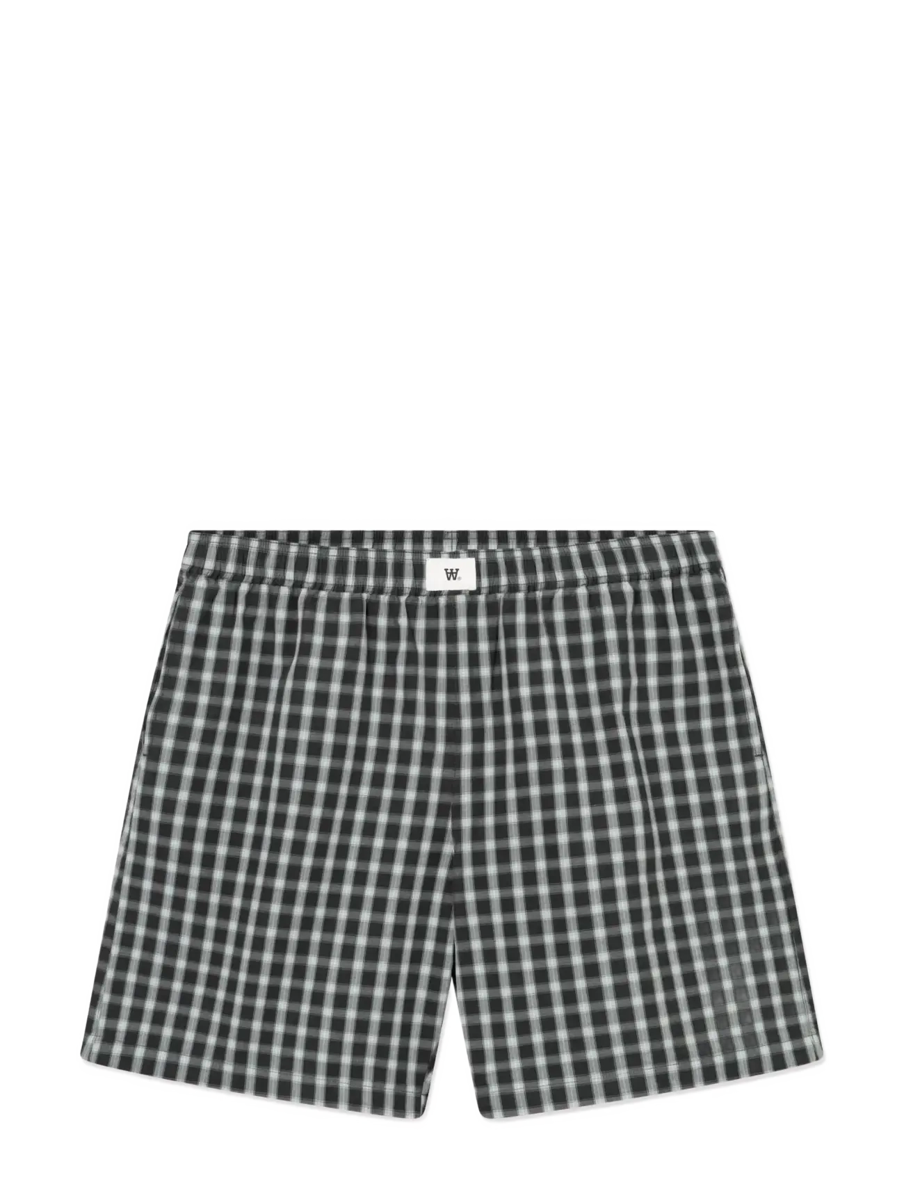 WOOD WOOD WWAlwin shorts ch 25428 - E-smaspäev - SLATE CHECK / black